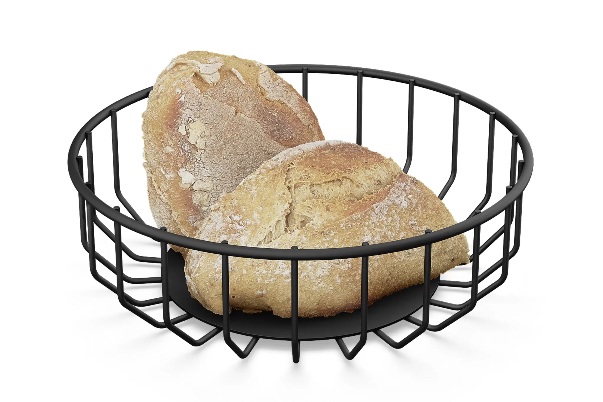 Zack Bowls*Abasso Bread Basket 30670 (Black)