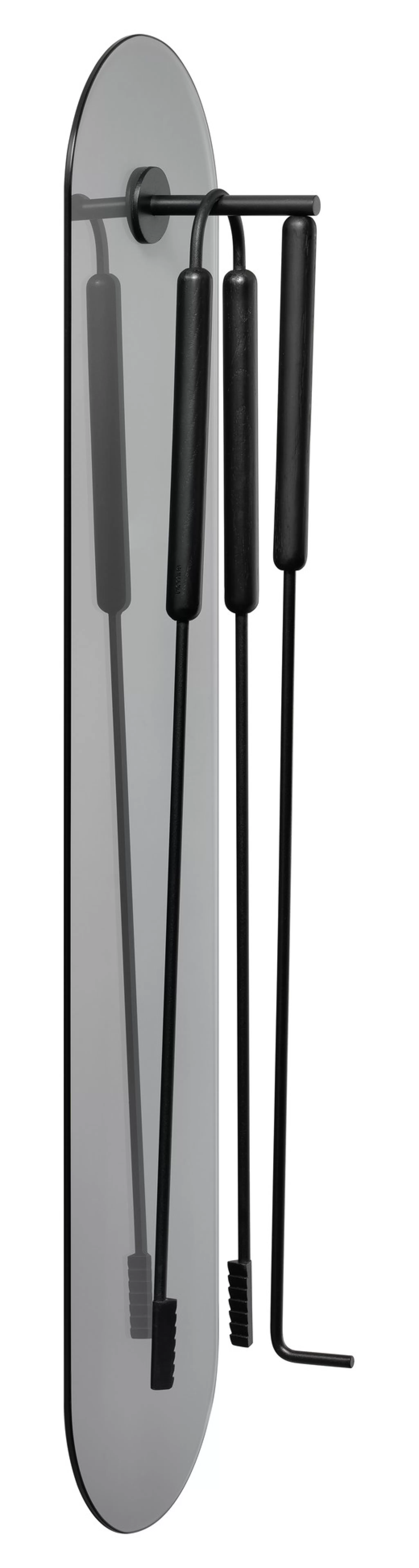 Blomus Fireplace*Ashi 3-Piece Fireplace Set Wall (Black) 66160