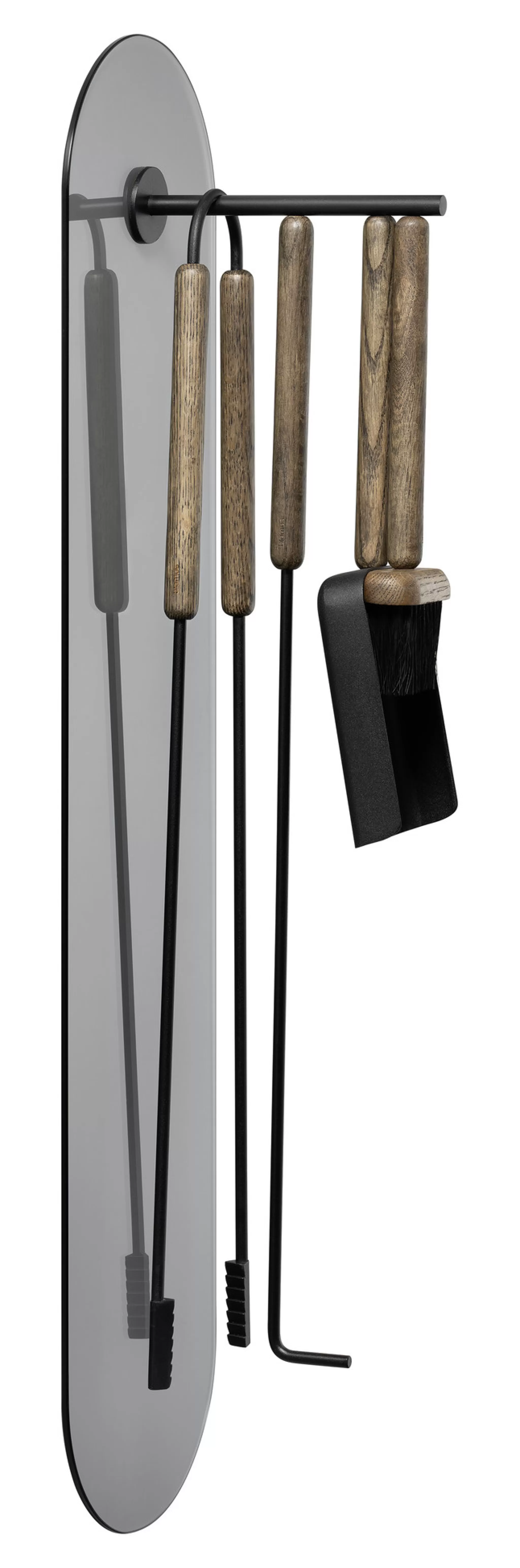 Blomus Fireplace*Ashi 5-Piece Fireplace Set Wall (Brown) 66159
