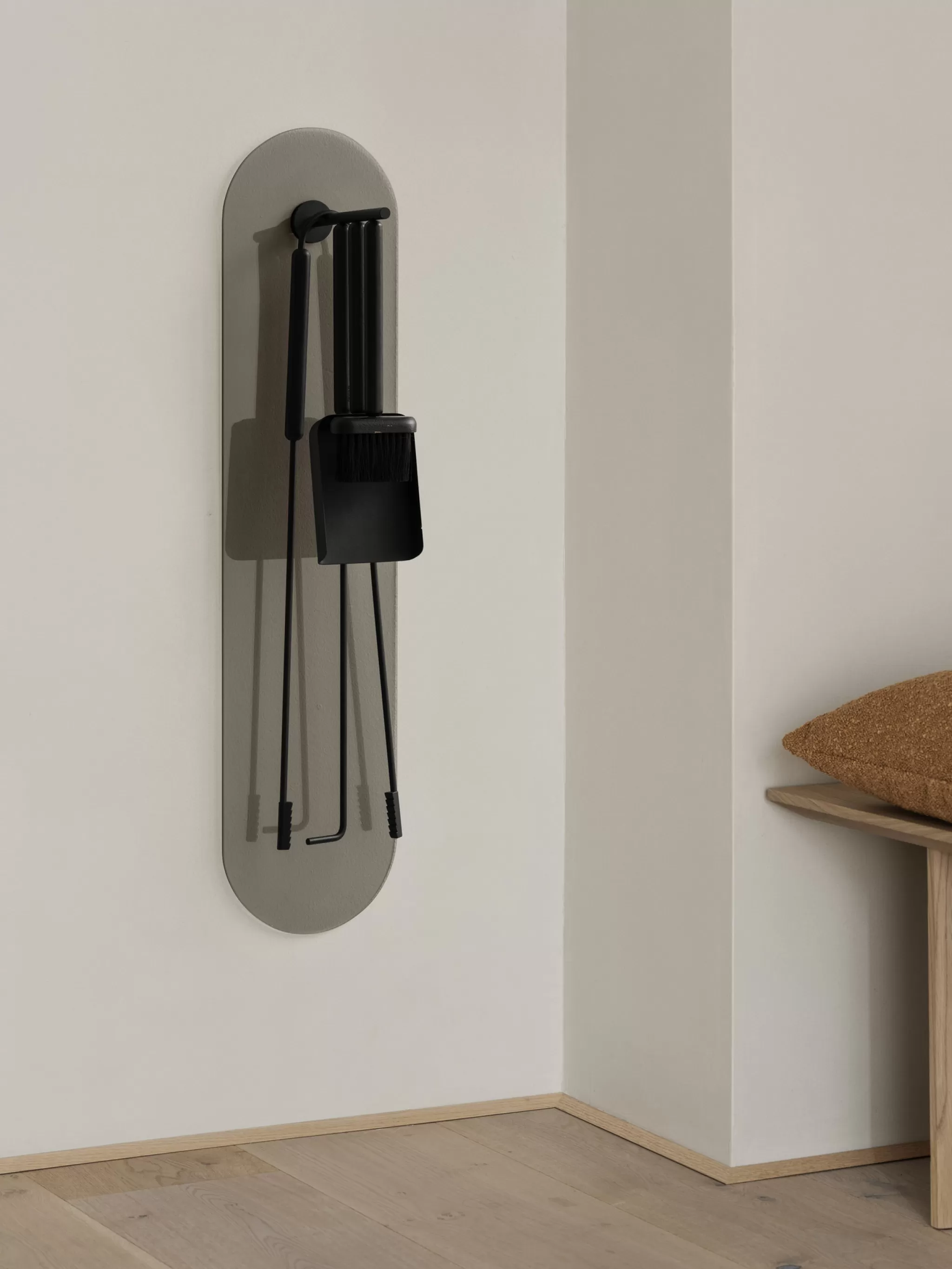 Blomus Fireplace*Ashi 5-Piece Wall Fireplace Set (Black) 66158