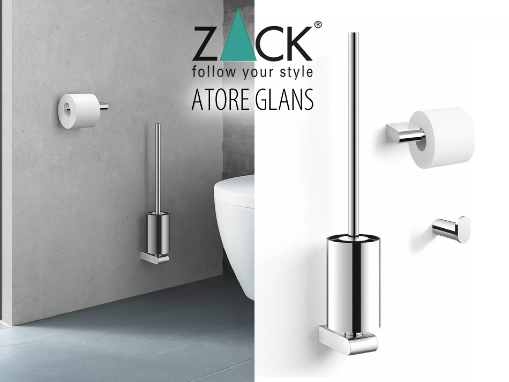 Zack Towel Hook*Atore 3-Part Basic Package (Gloss)