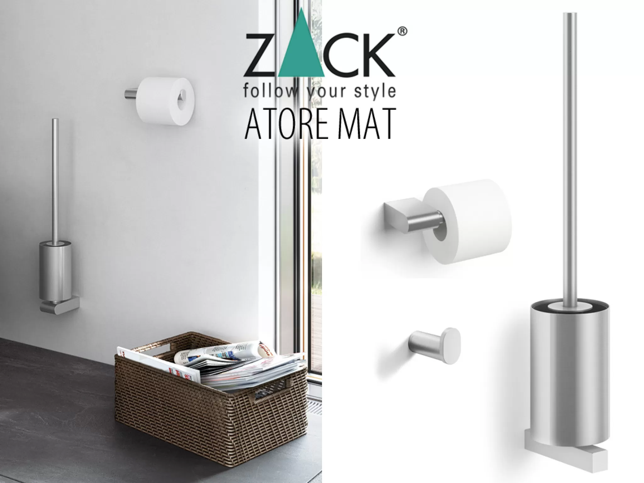 Zack Towel Hook*Atore 3-Part Basic Package (Mat)