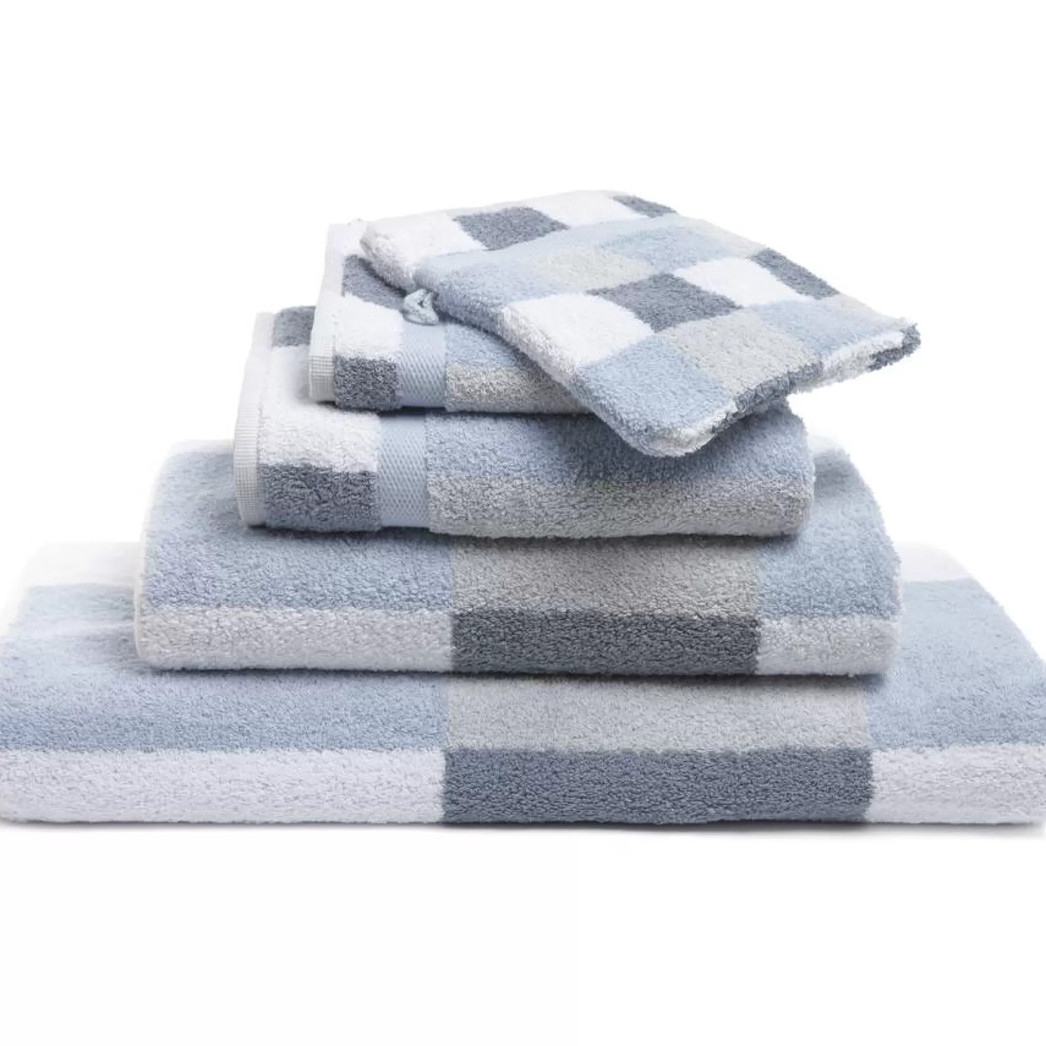 Vandyck Ranger*Bath Textiles Boston Misty Blue-109 (Co020) Block Motif