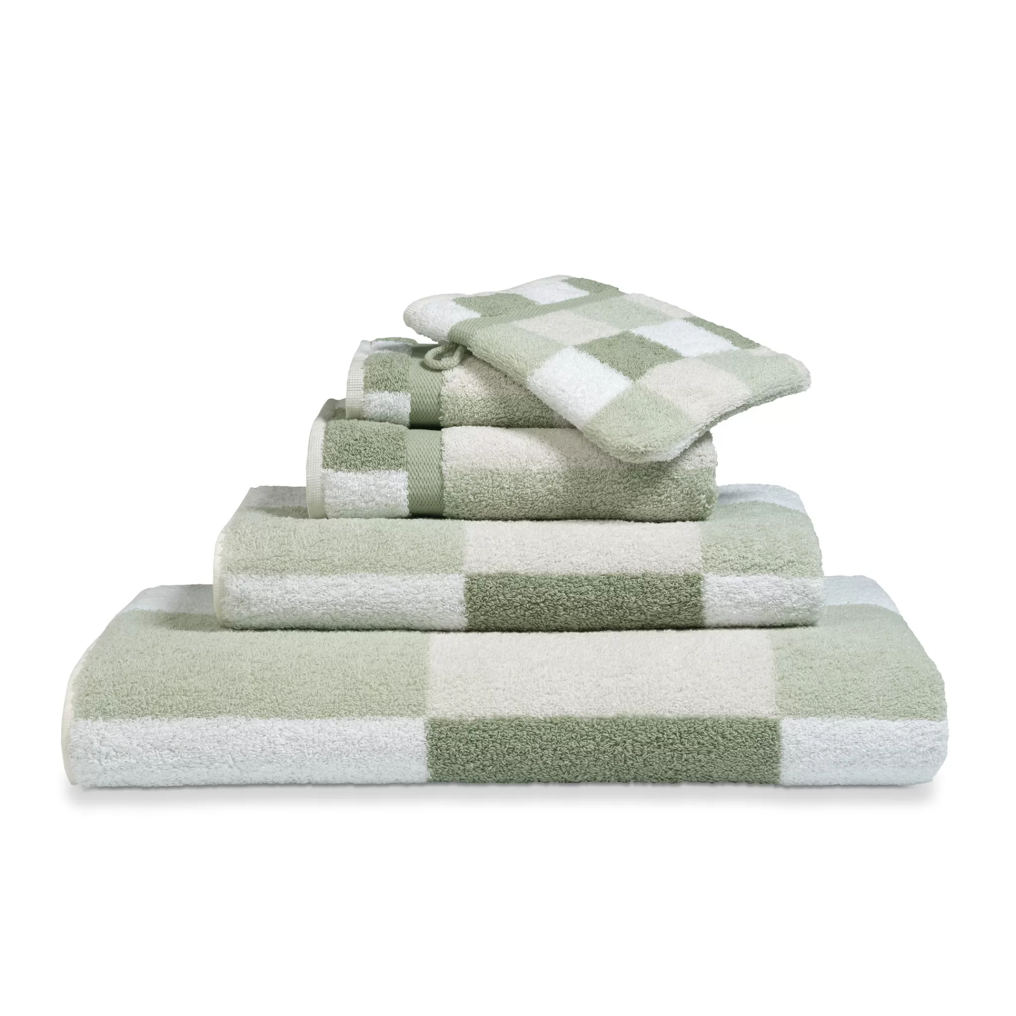 Vandyck Ranger*Bath Textiles Boston Smoke Green-814 (Co020) Block Motif