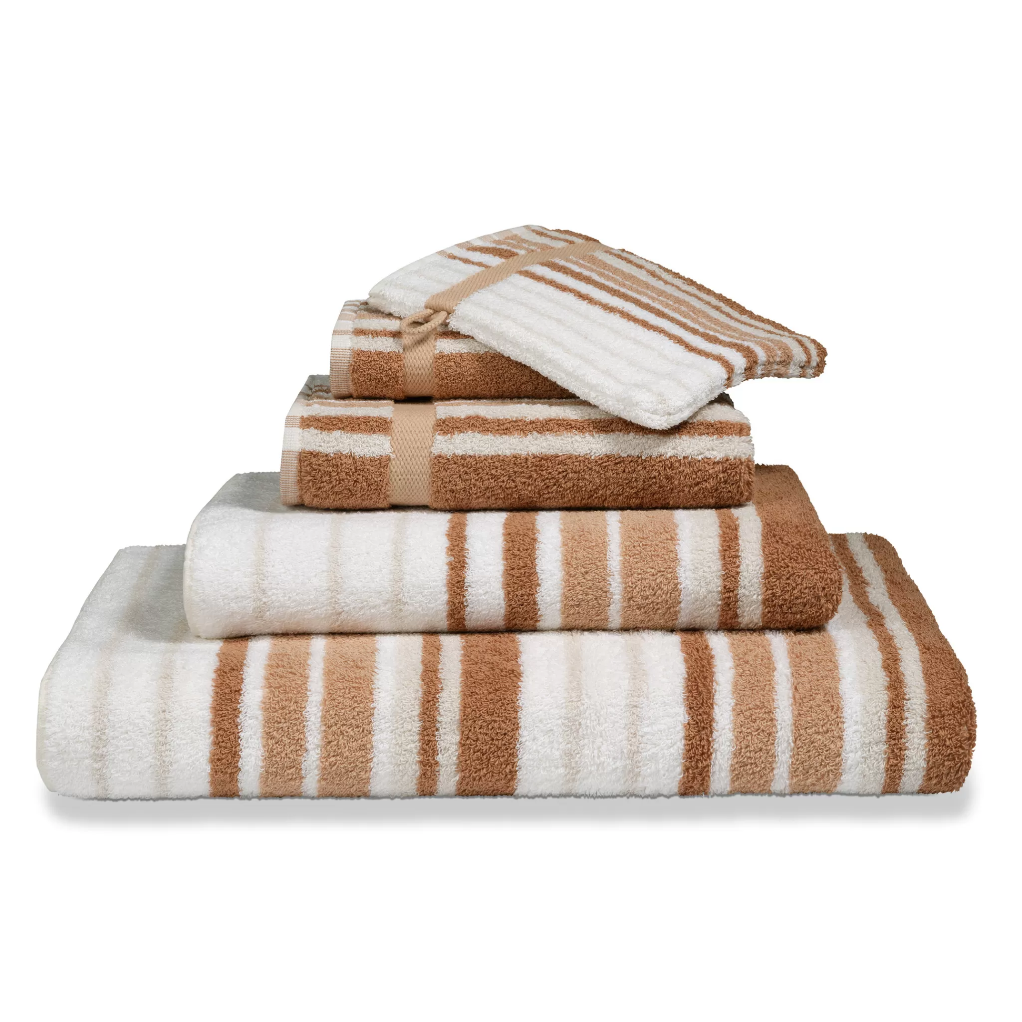 Vandyck Ranger*Bath Textiles Ontario Praline (Co025) Narrow Stripes