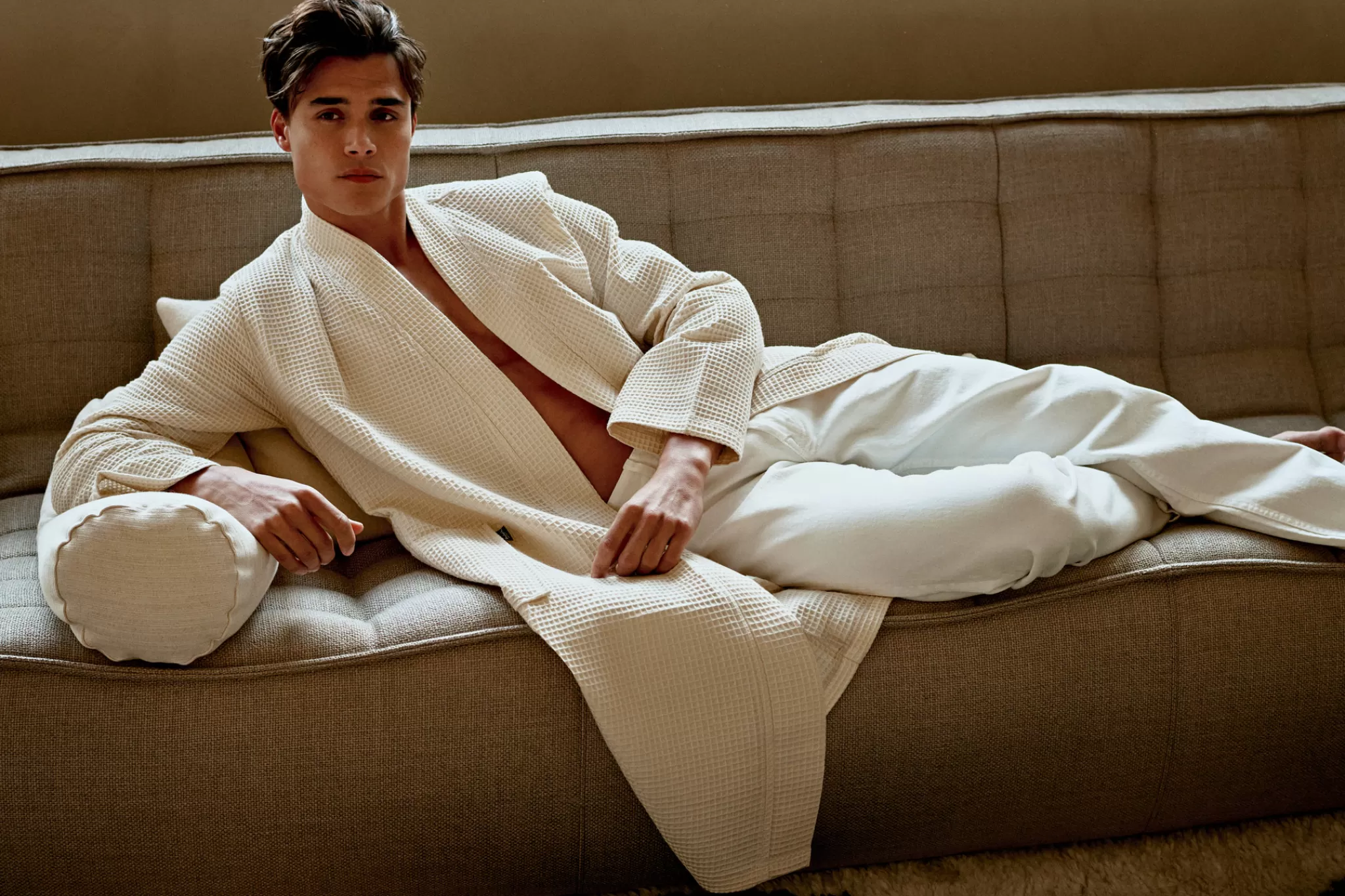 Vandyck Gentlemen*Bathrobe Biarritz Color Pale Pink (Bage22104)