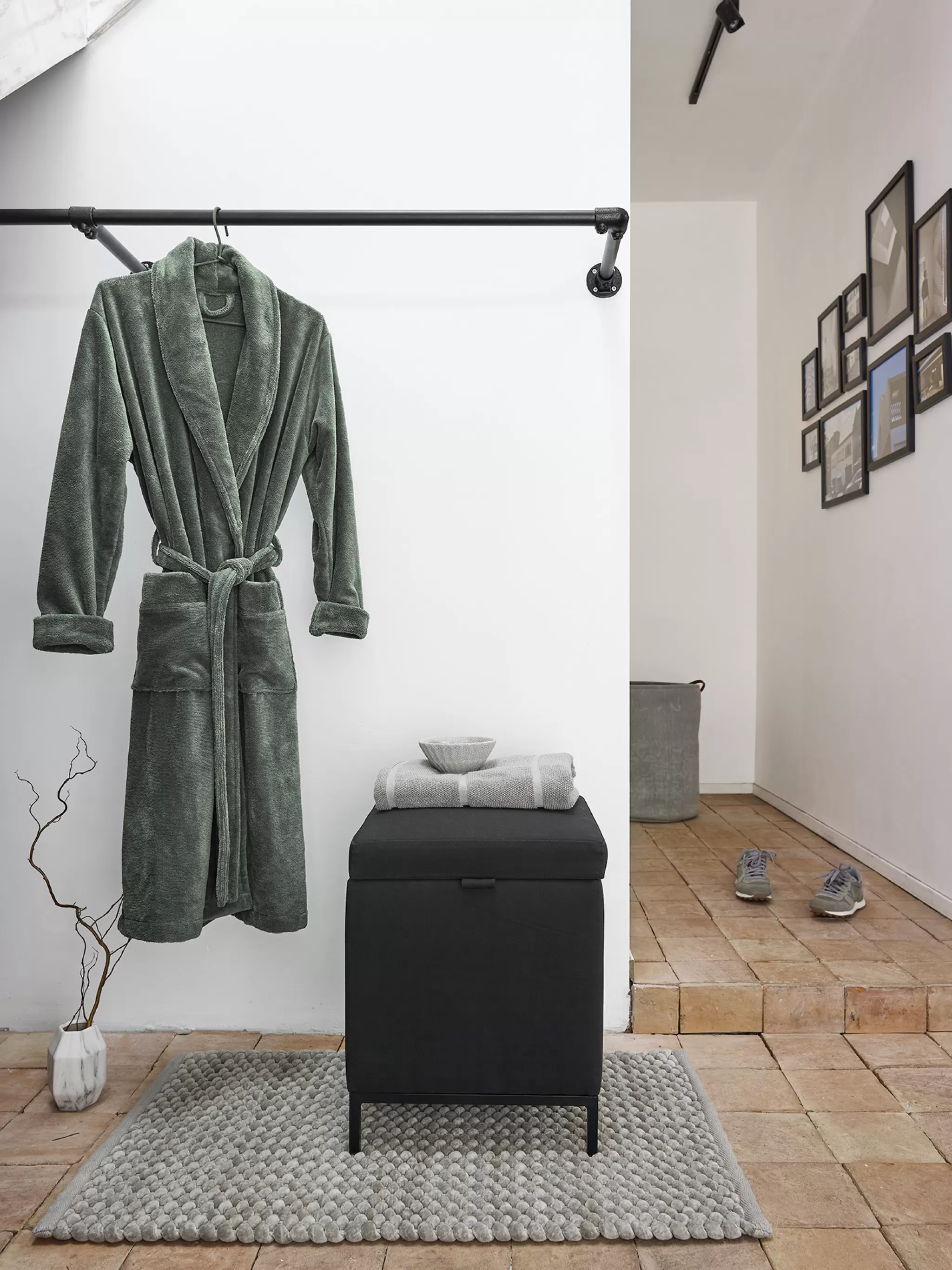 Aquanova Gentlemen*Bathrobe Einar Forest-269, Dark Green (Einbg-269)