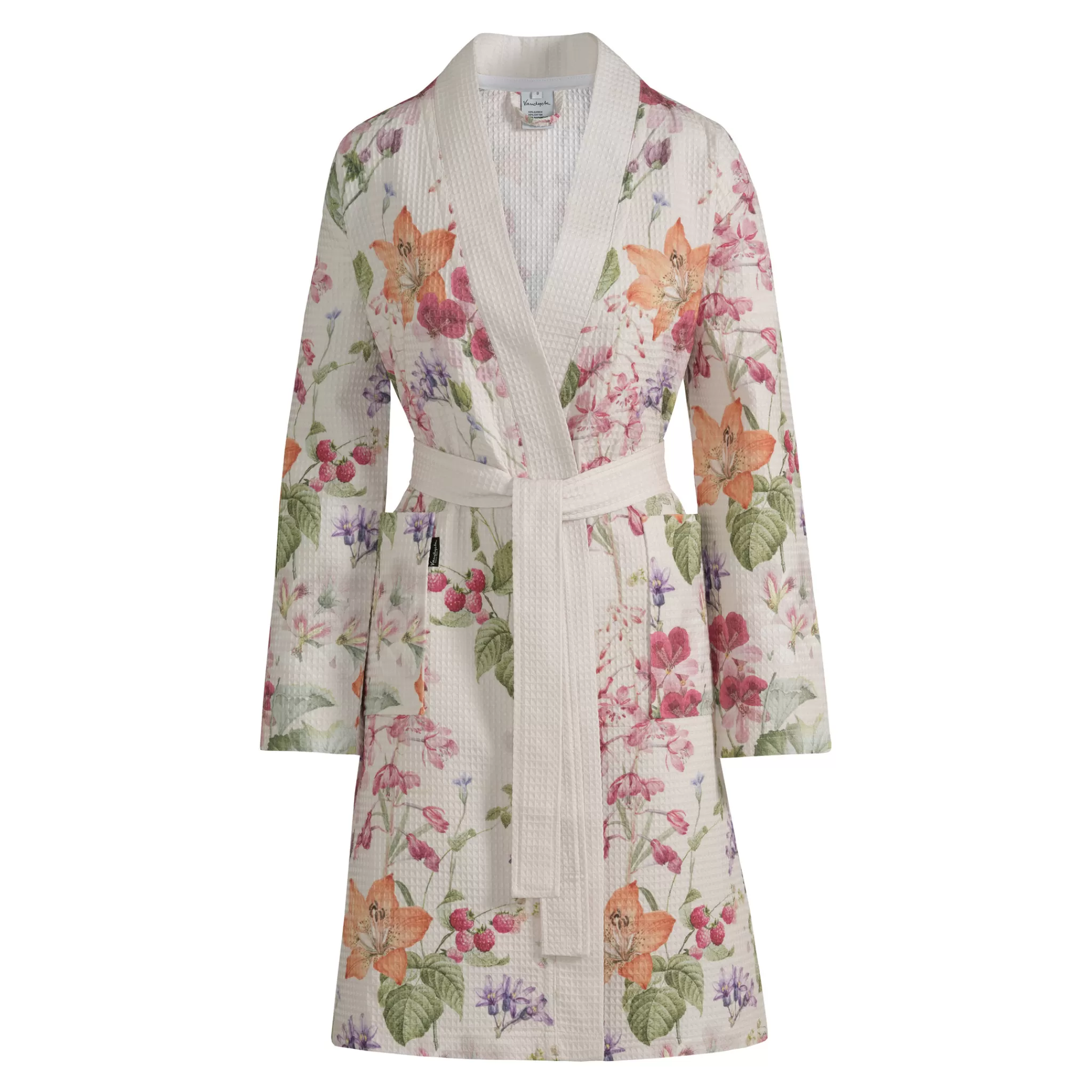 Vandyck Short Bathrobe*Bathrobe Leila Multicolor (Bage23103)
