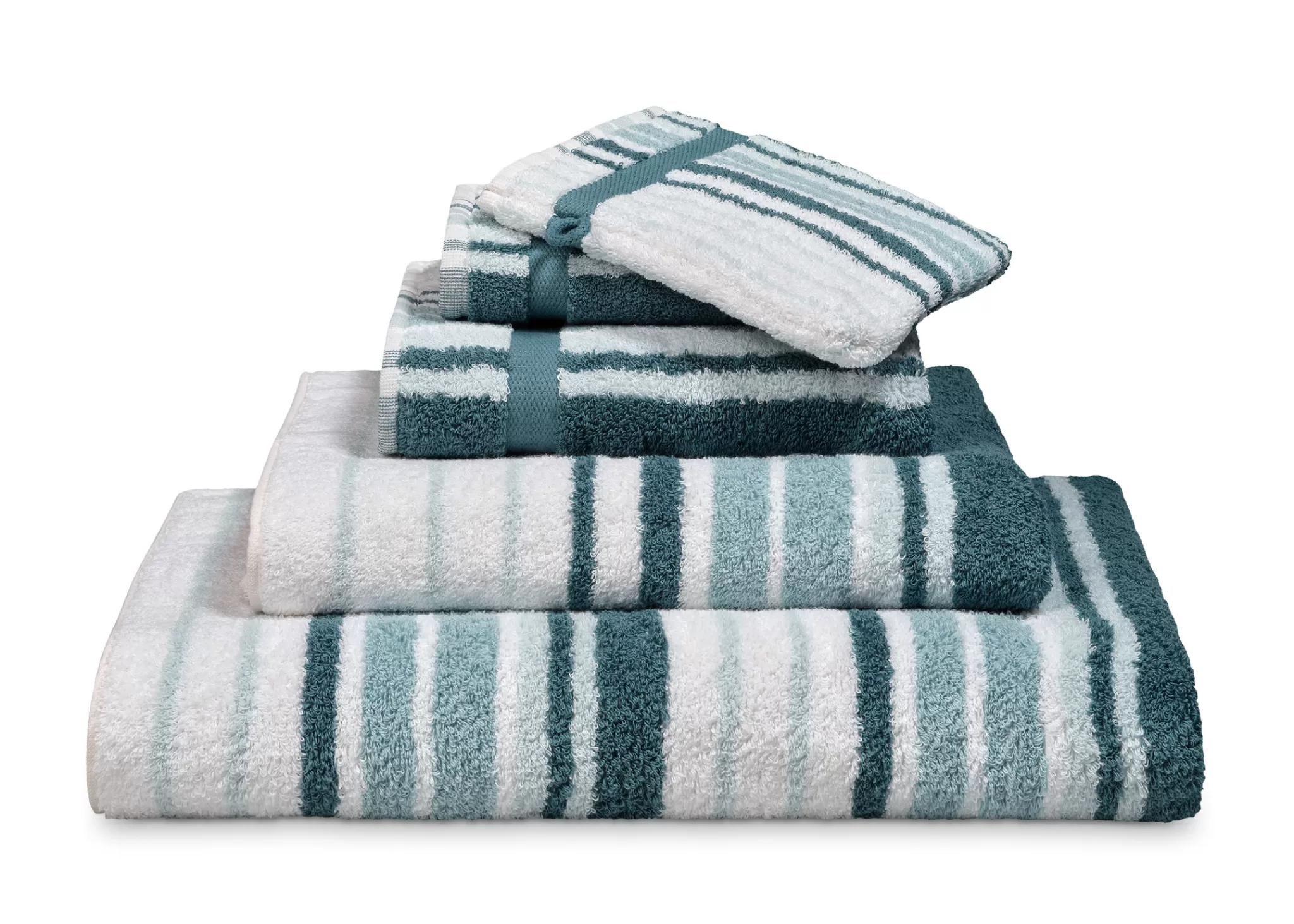 Vandyck Ranger*Bathroom Textiles Ontario Storm Blue (Co025) Narrow Stripes
