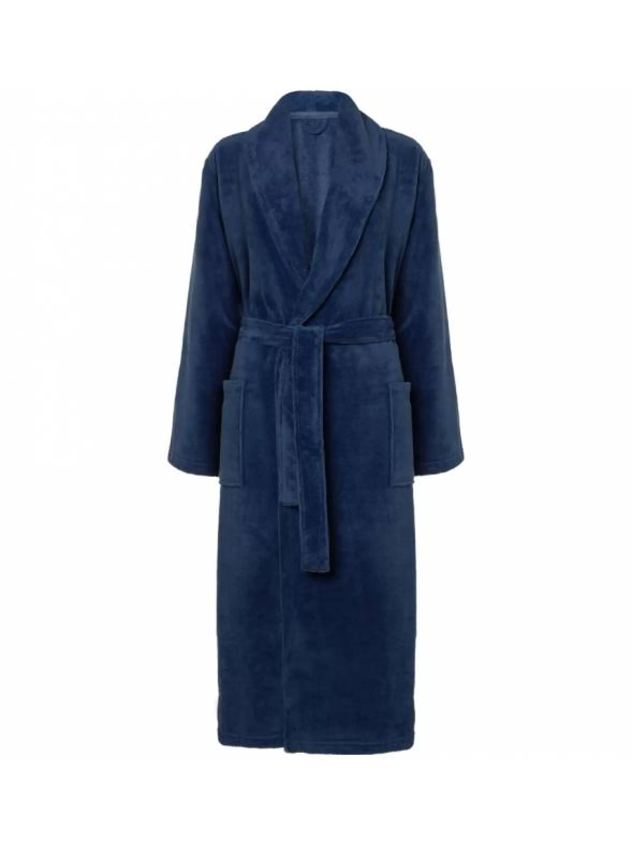 Vandyck Gentlemen*Beaumont Bathrobe Navy-036
