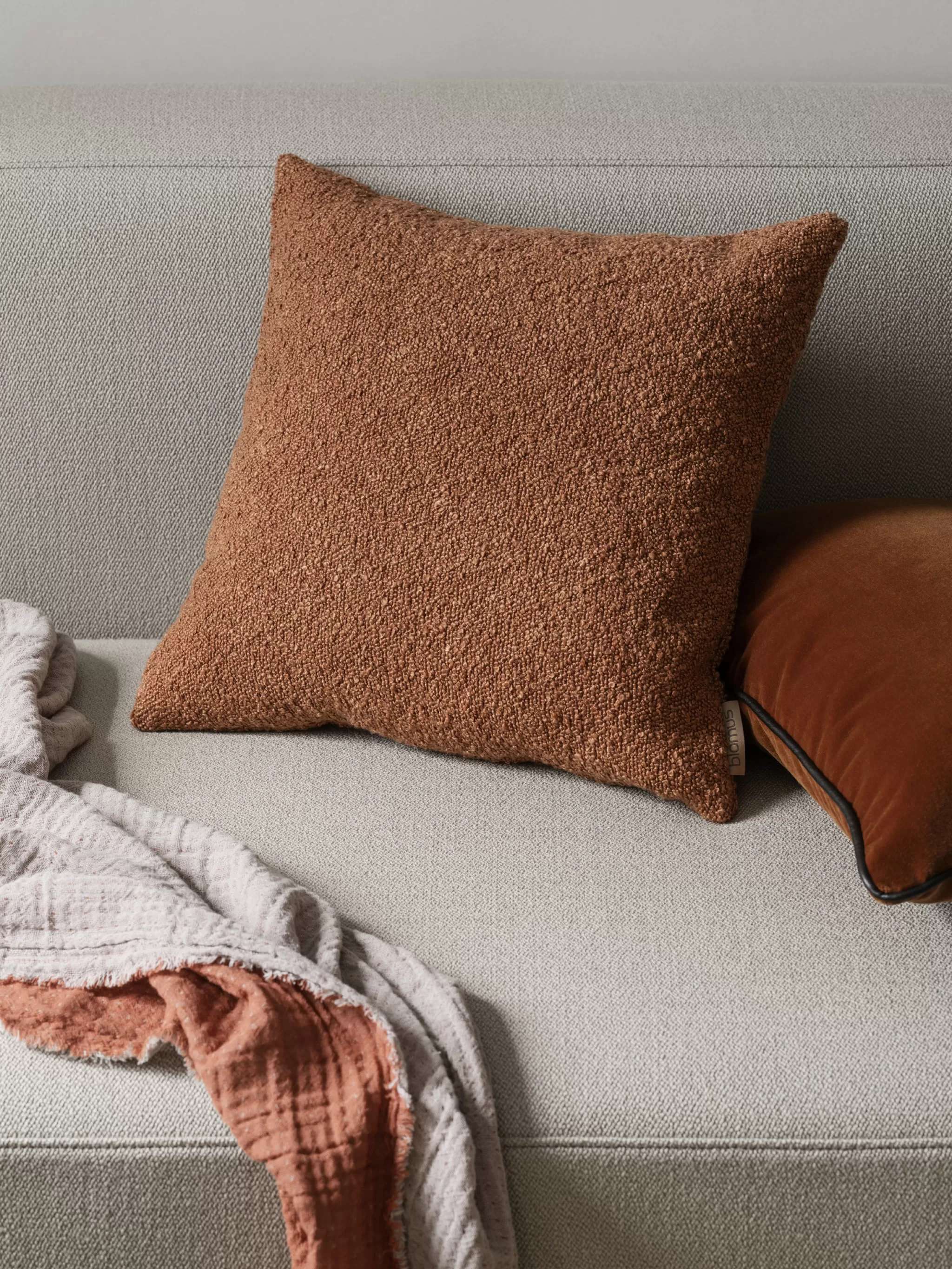 Blomus Decorative Pillows*Boucle Cushion Cover 40X60 - Rustique Brown (66600)