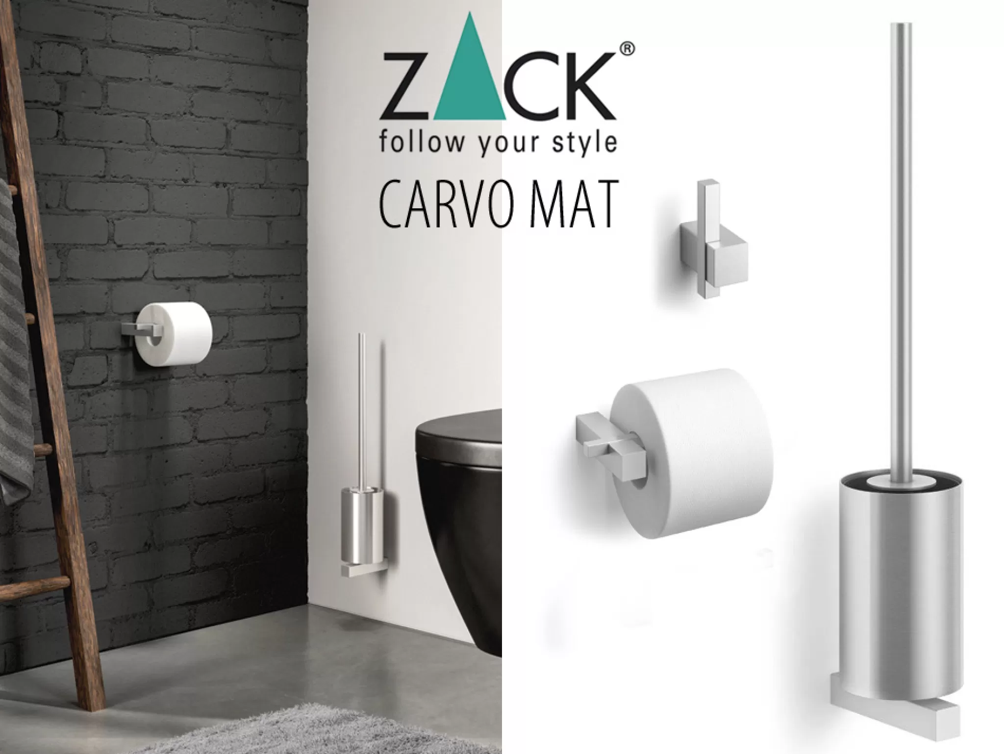 Zack Towel Hook*Carvo 3-Piece Basic Package (Mat)