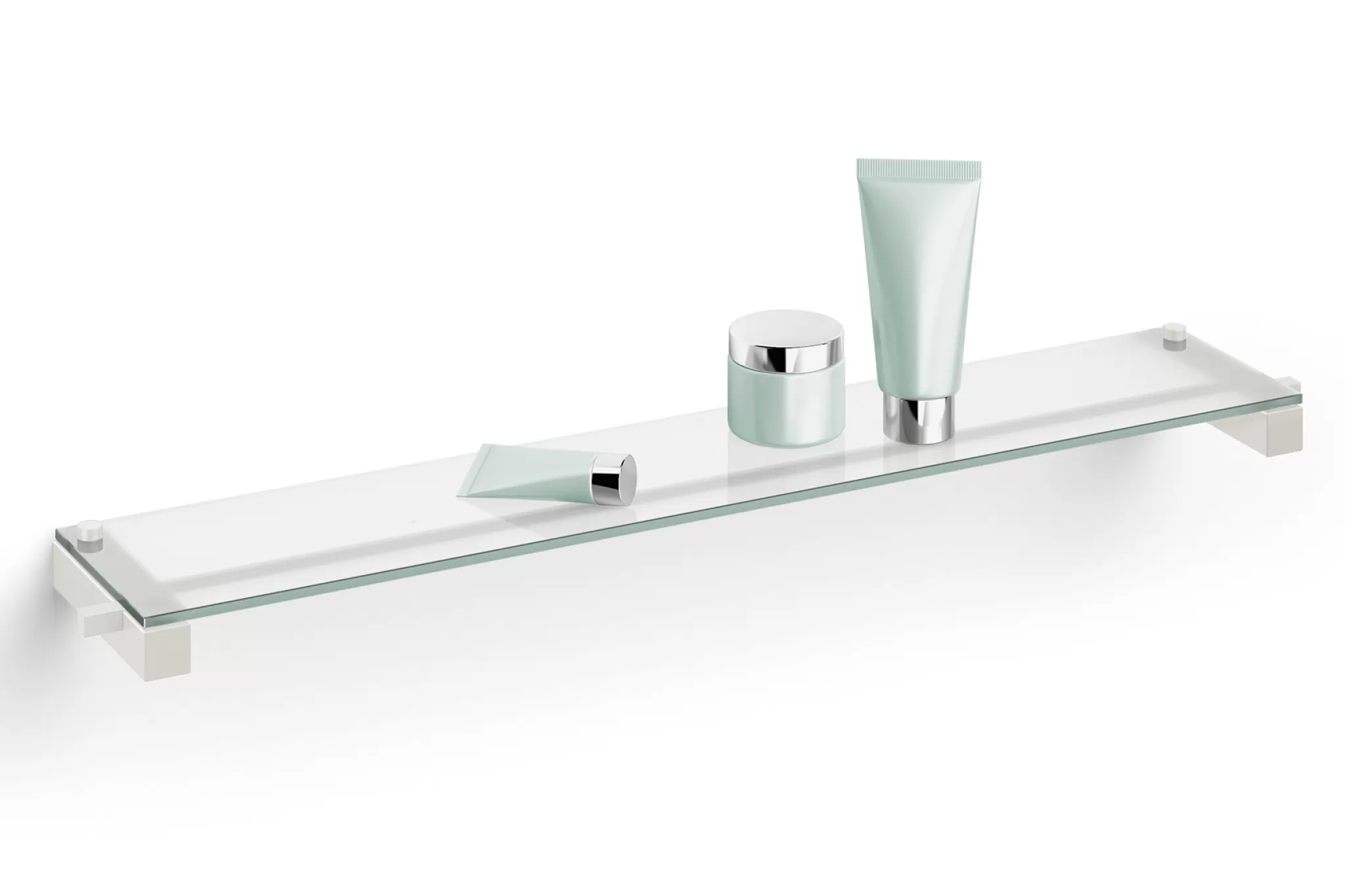 Zack Shelf*Carvo Shelf With Glass Plate 40816 (White)