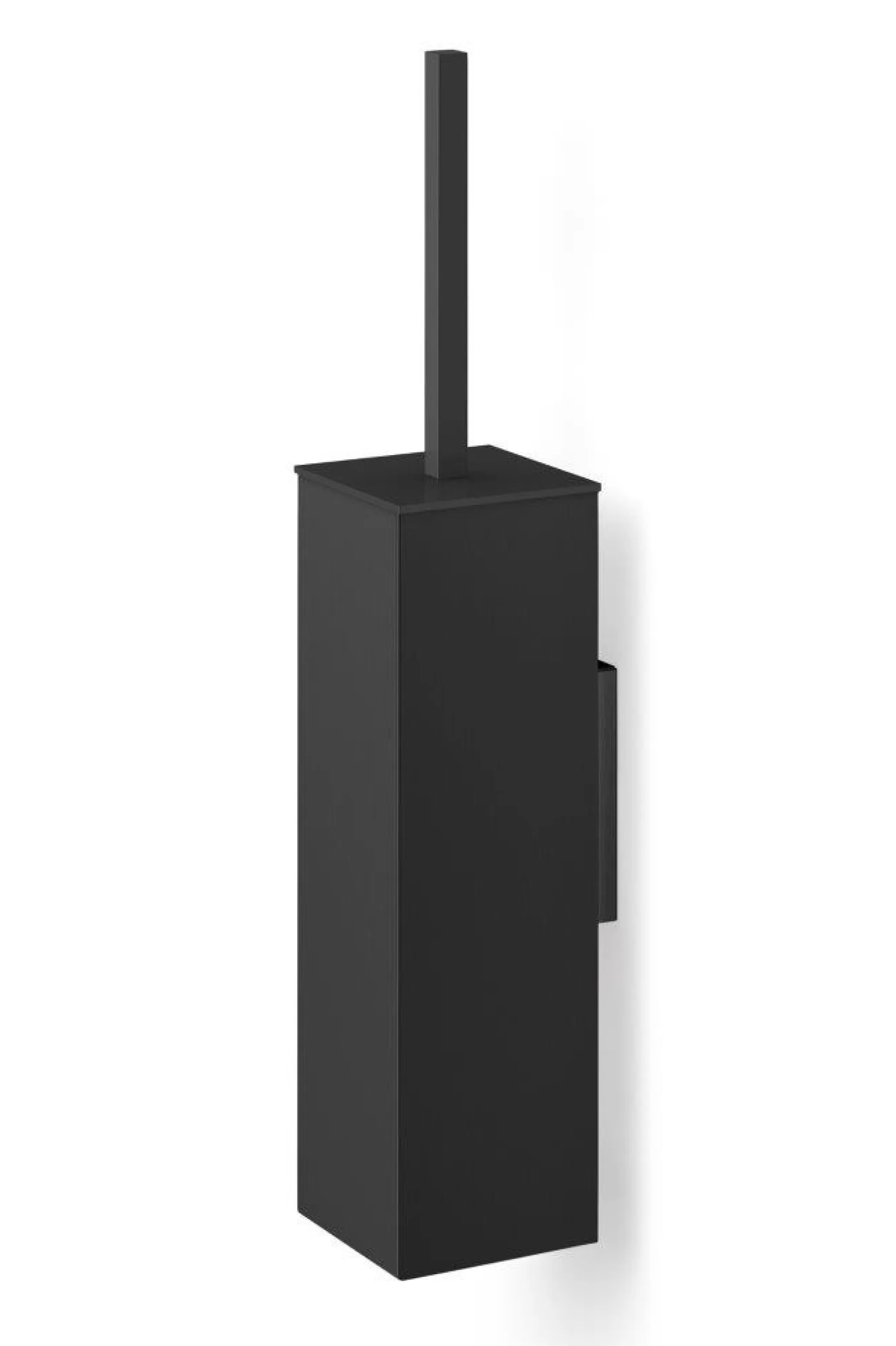 Zack Toilet Brush Holder*Carvo Toilet Brush Set Wall Square 40510 (Black)