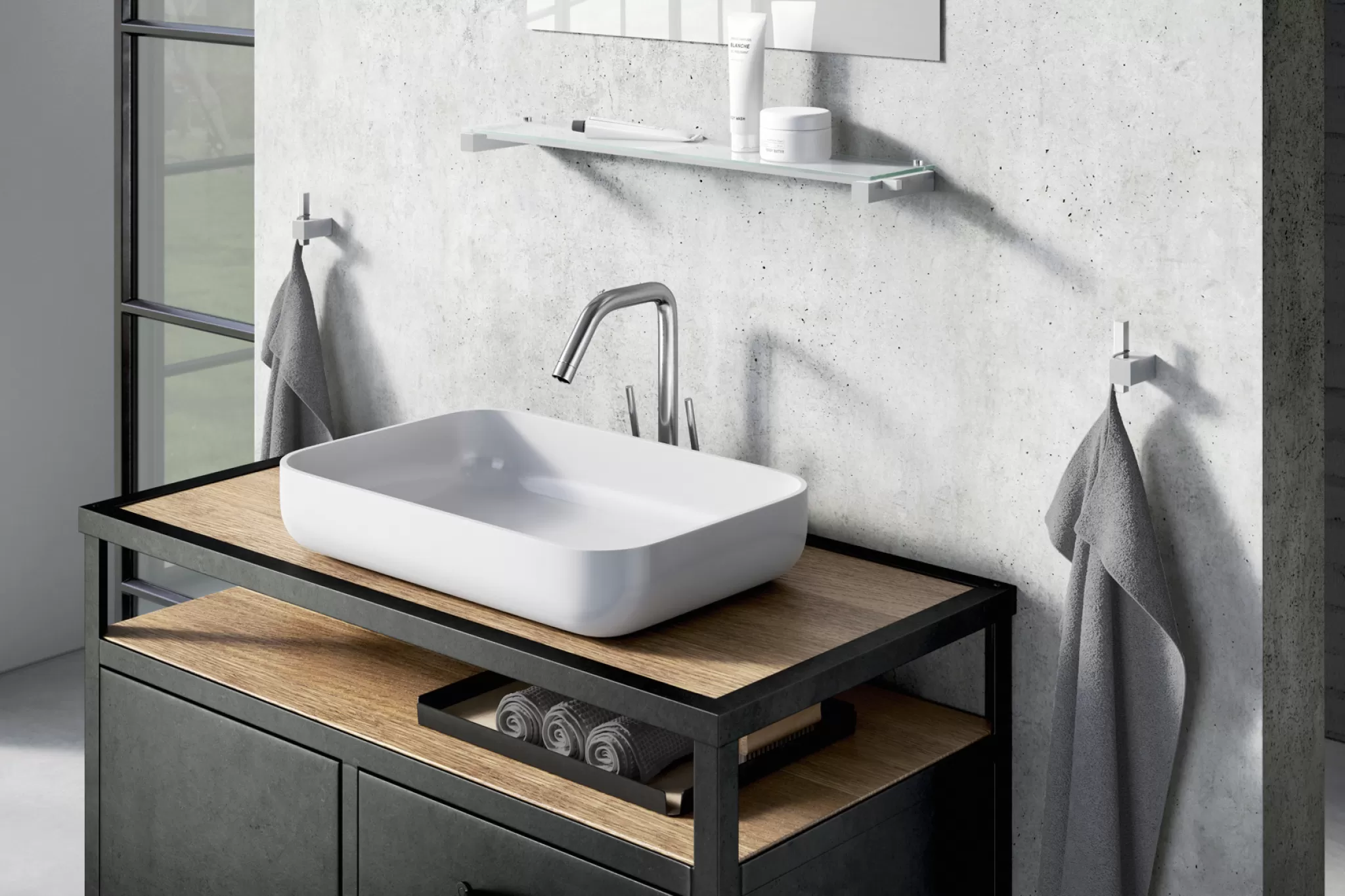 Zack Towel Hook*Carvo Towel Hook 40483 (Brushed Stainless Steel)