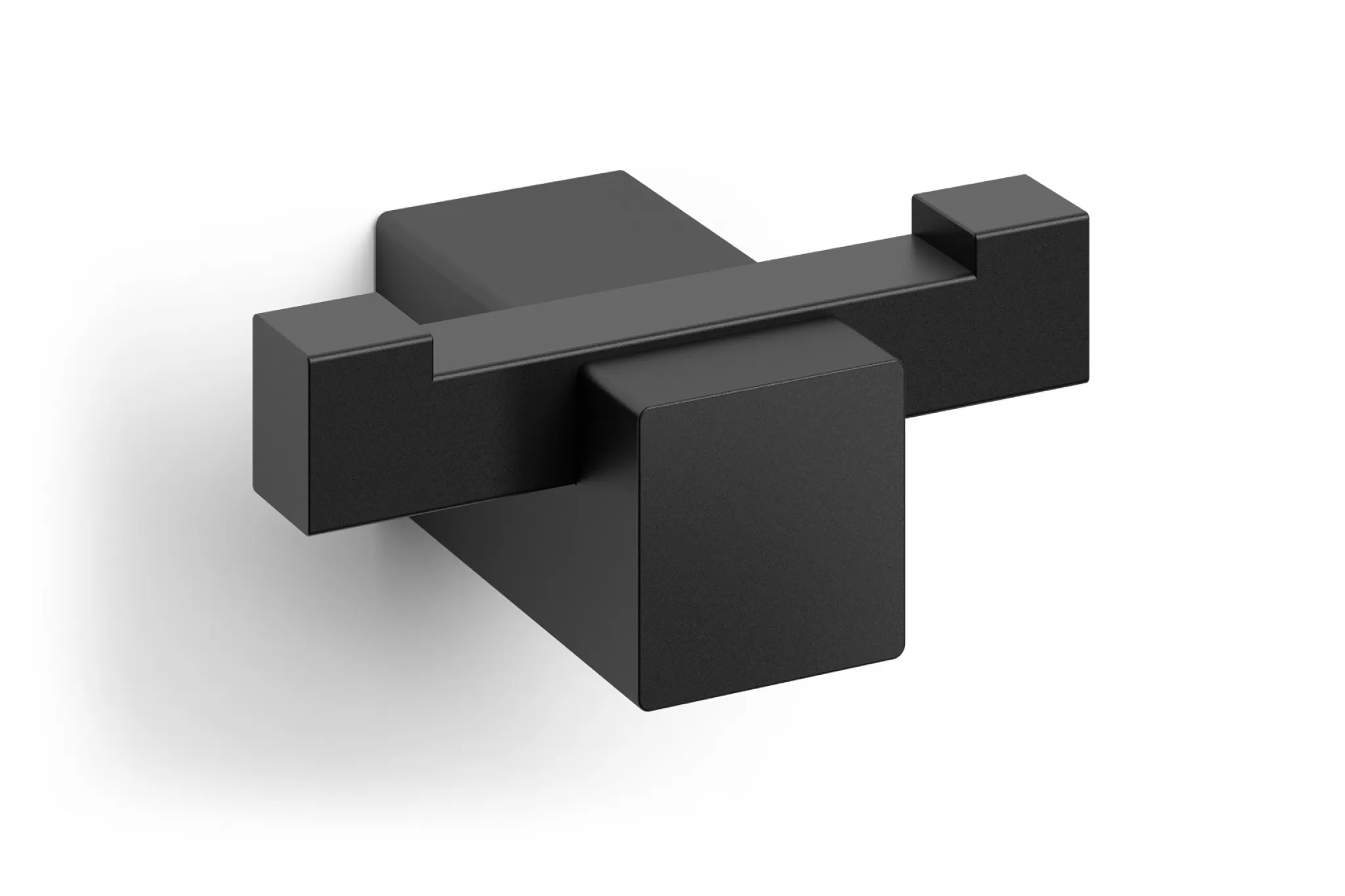 Zack Towel Hook*Carvo Towel Hook Double 40504 (Powder-Coated Steel, Black)