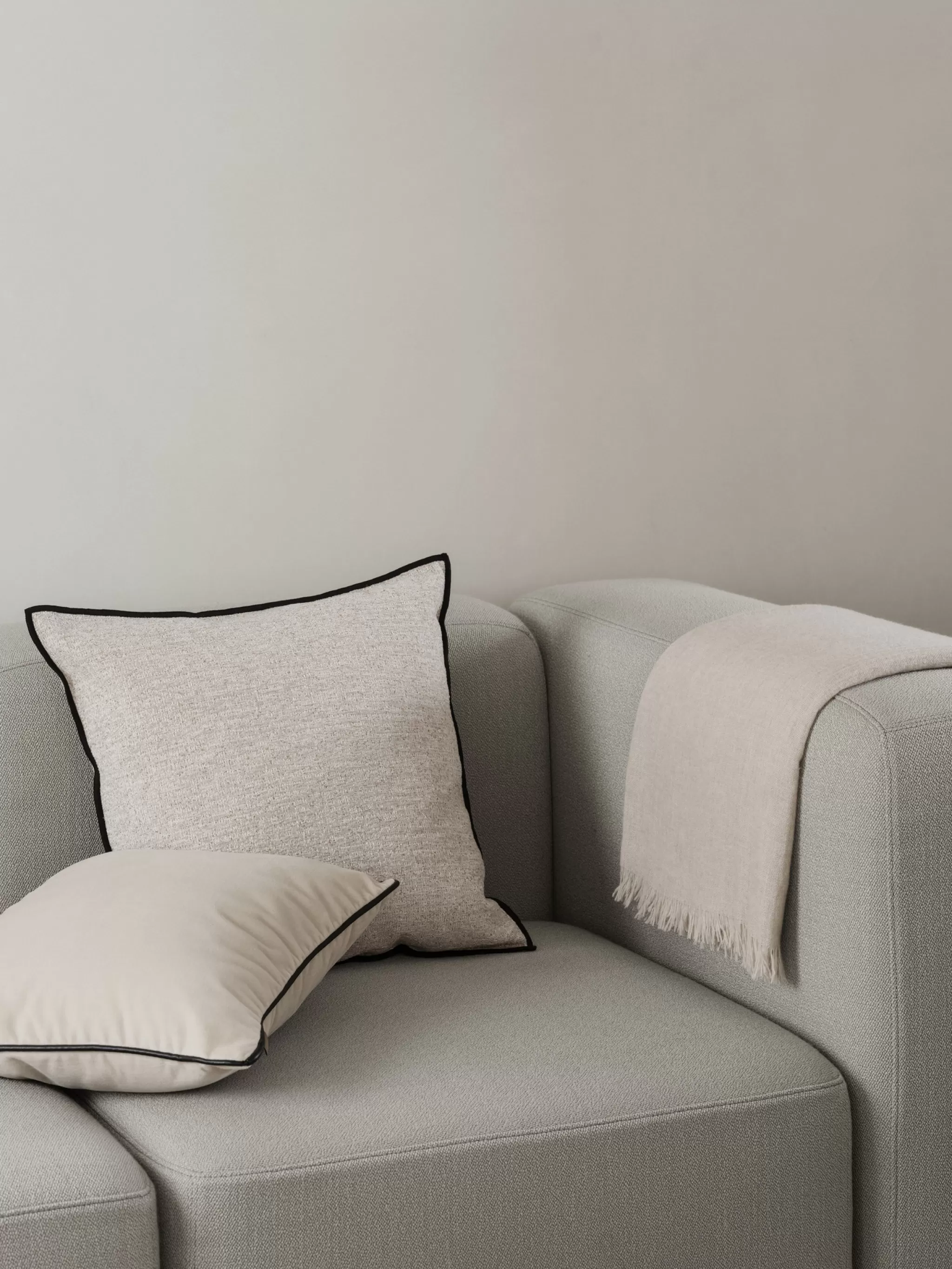Blomus Decorative Pillows*Chenille Cushion Cover 45X45 - Moonbeam (66540)