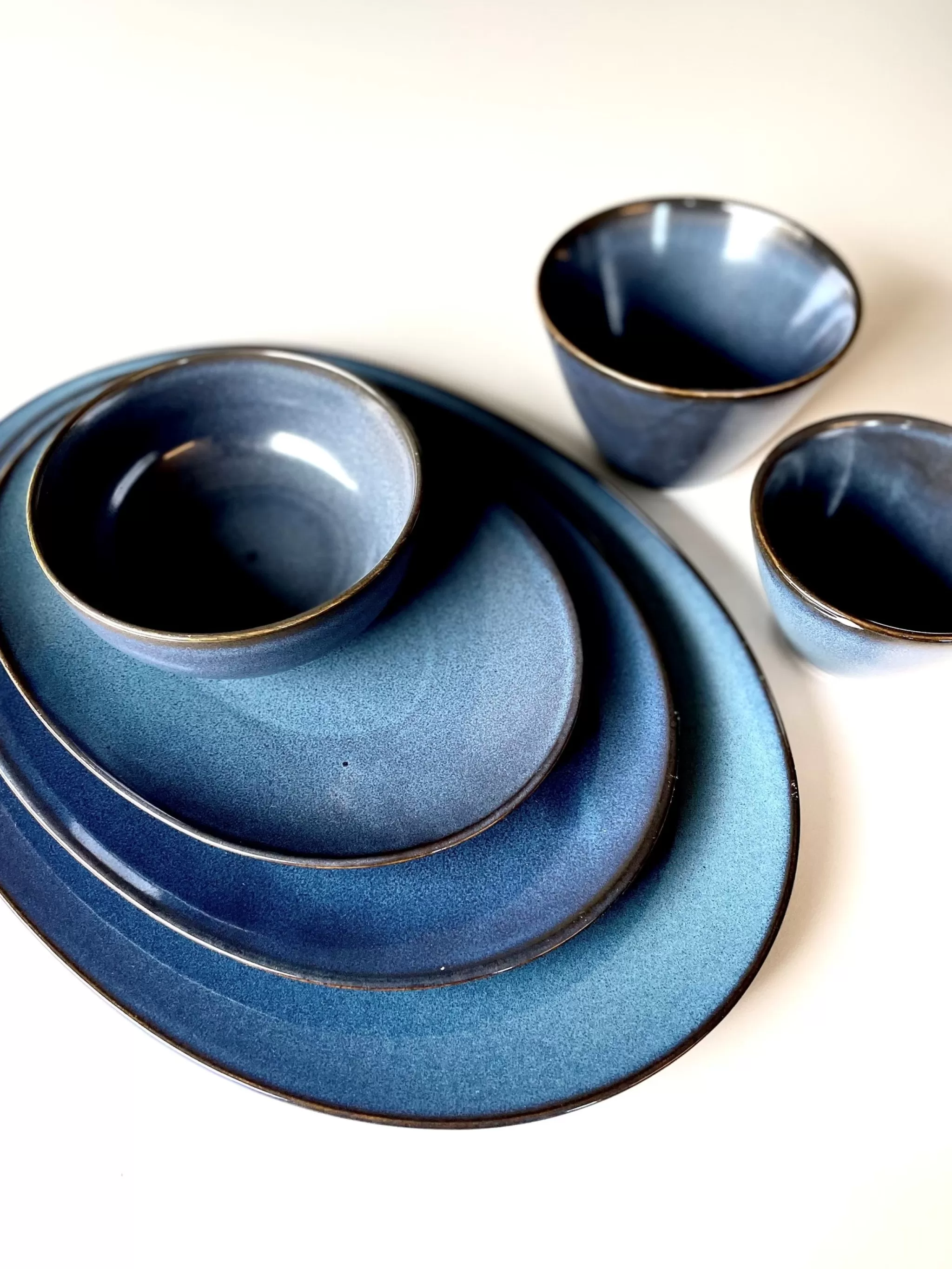 Cheap Cirro Flat Plate / Serving Plate 32 Cm - Dark Blue (740973) Circo