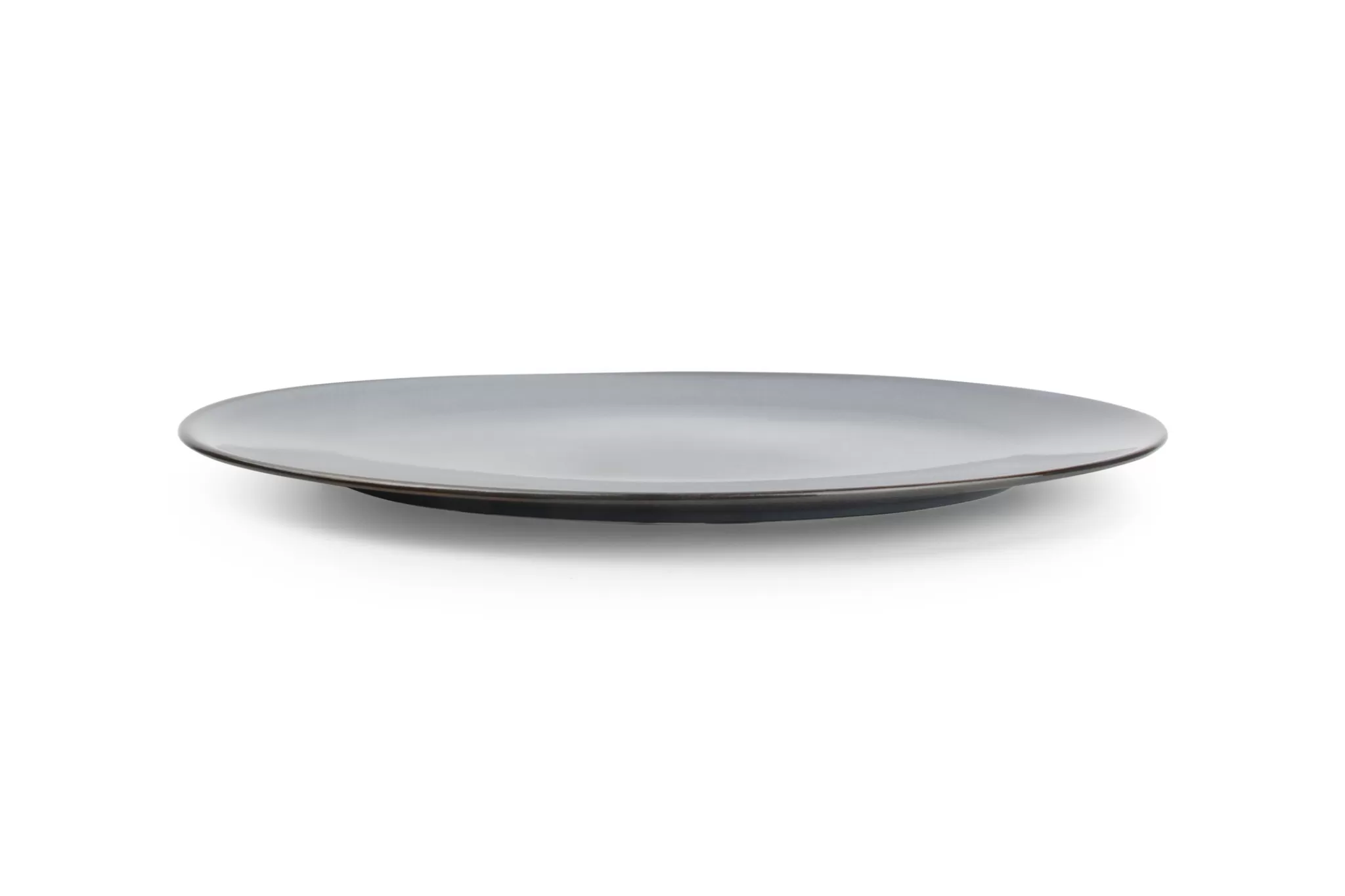 Shop Cirro Flat Plate Oval 36 Cm - Dark Blue (740976) Circo