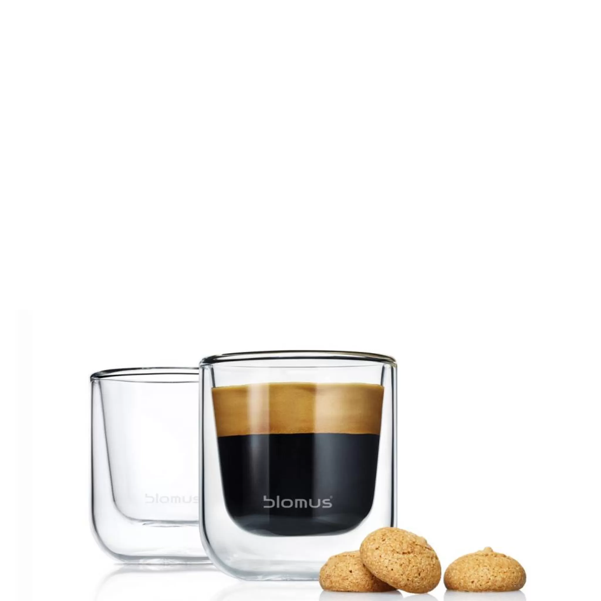 Blomus Double-Walled Glasses*Double-Walled Glass Nero Espresso (Set/2) 63652