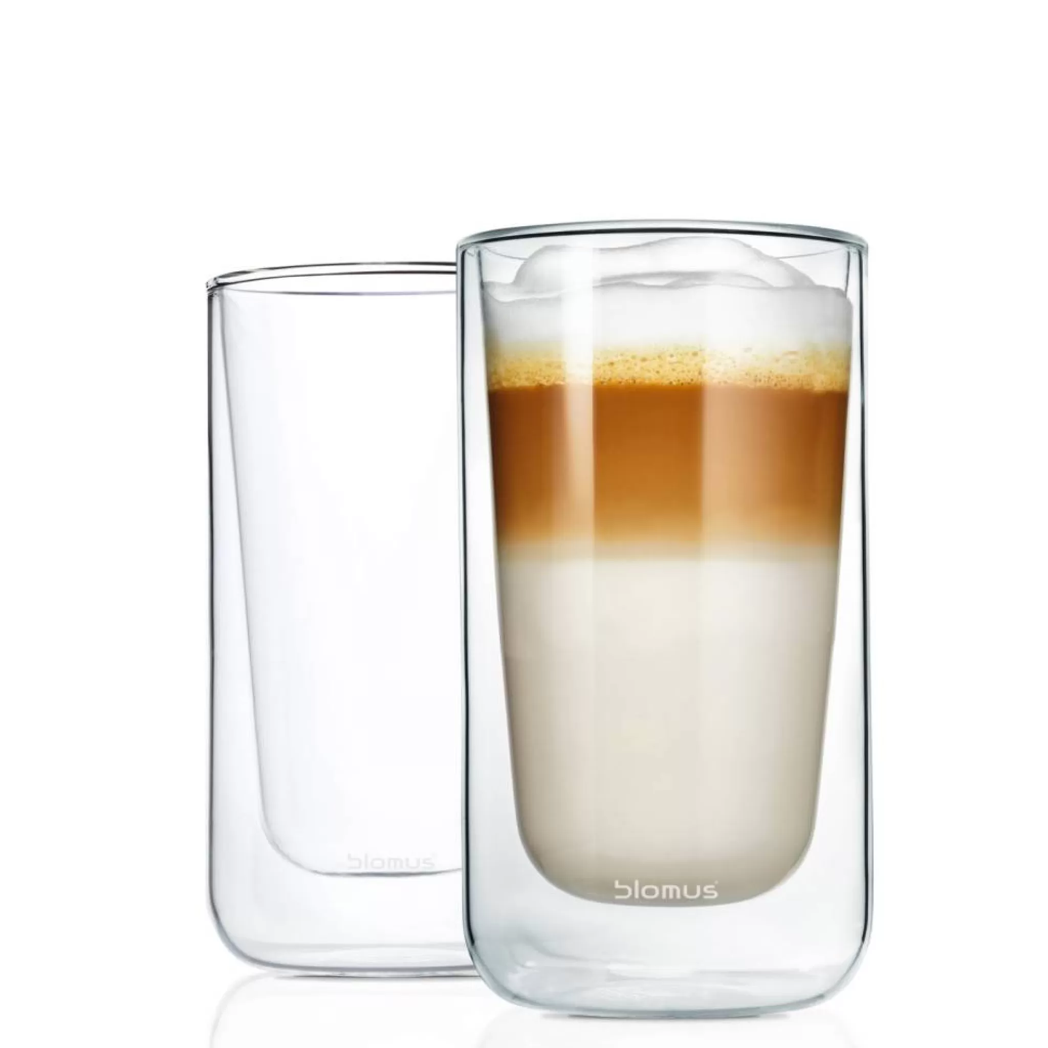 Blomus Double-Walled Glasses*Double-Walled Glass Nero Latte Macchiato (Set/2) 63655