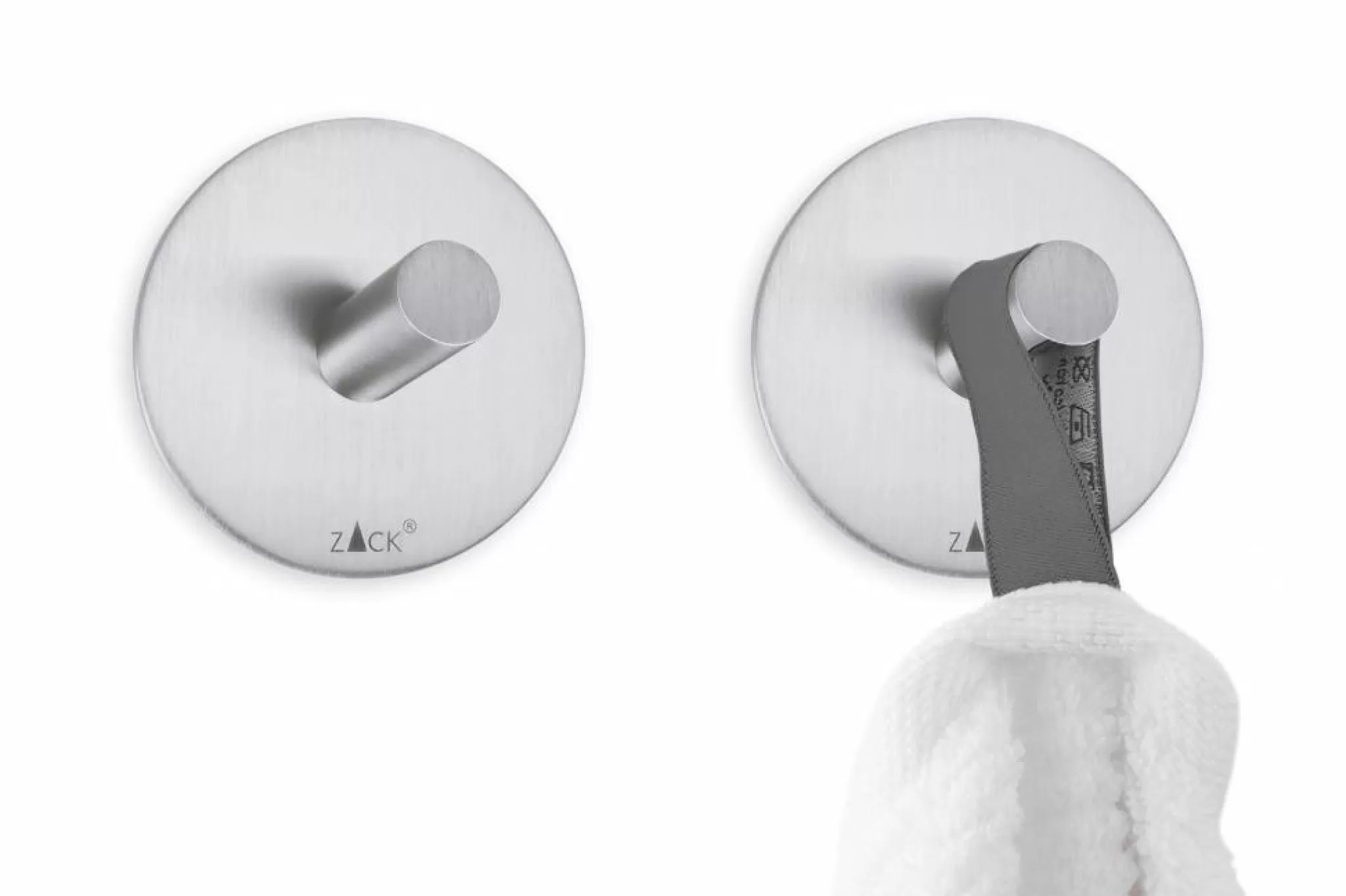 Zack Towel Hook*Duplo Towel Hooks Self-Adhesive (Set/2) 40306 (Mat)