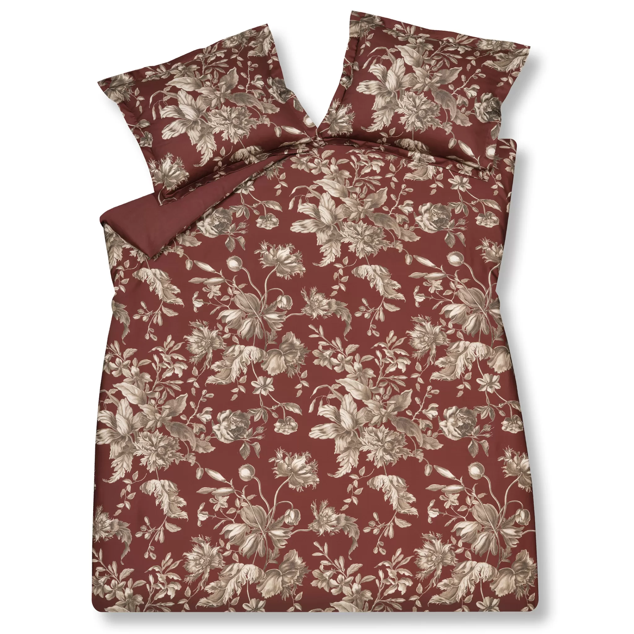 Flash Sale Duvet Cover Bloom Art Cabernet 200X220 Cm (Satin) Sam321221 2 Persons