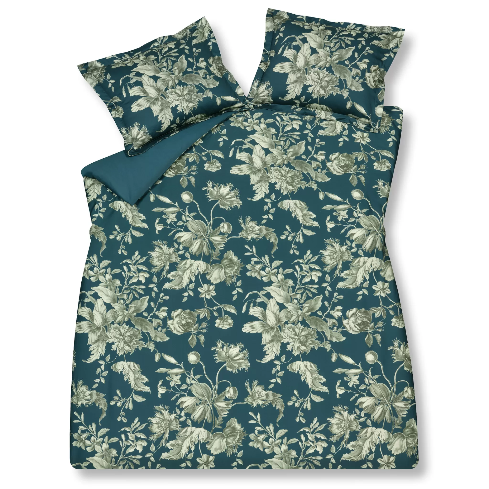 Sale Duvet Cover Bloom Art Nightblue 200X220 Cm (Satin) Sam321221 2 Persons