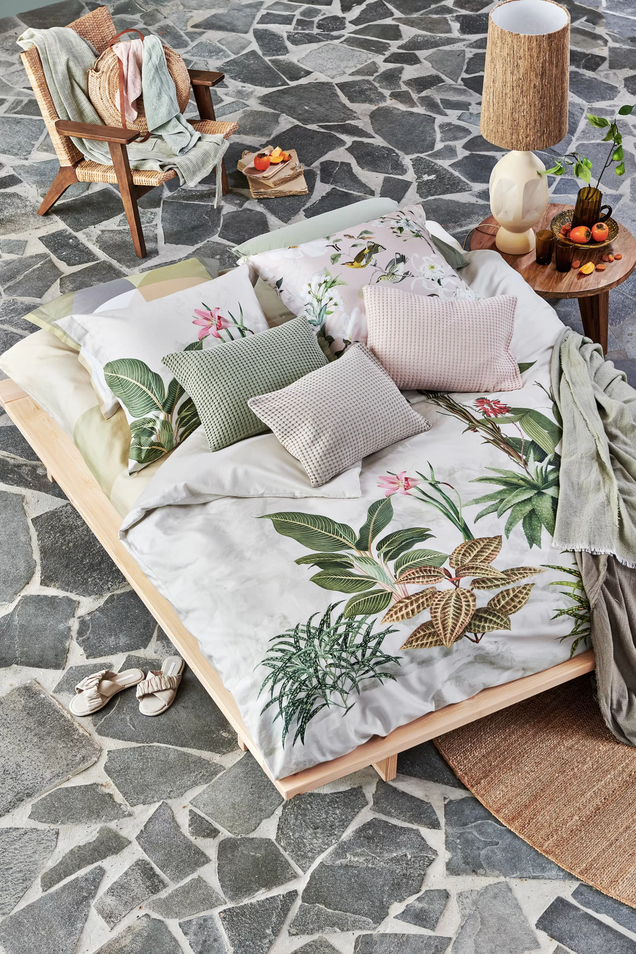 Best Sale Duvet Cover Botanical 140X220 Cm (Satin) Sasa22101 1 Person