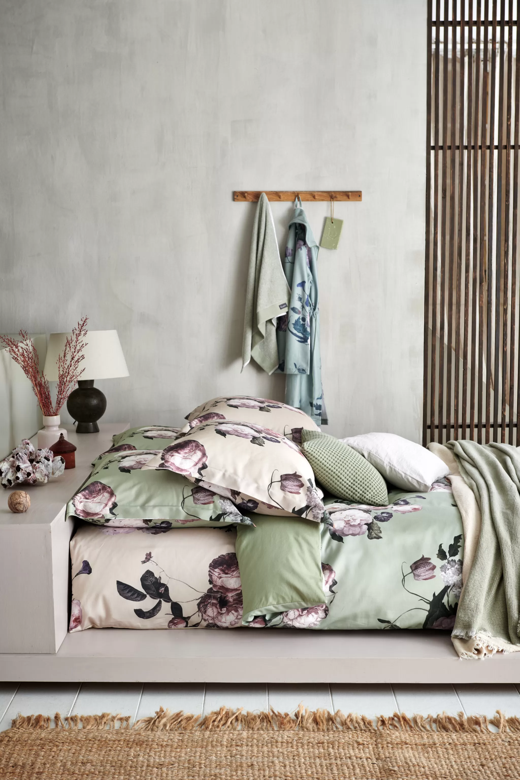 Flash Sale Duvet Cover Elegant Smoke Green 200X220 Cm (Satin) Sam321101 2 Persons