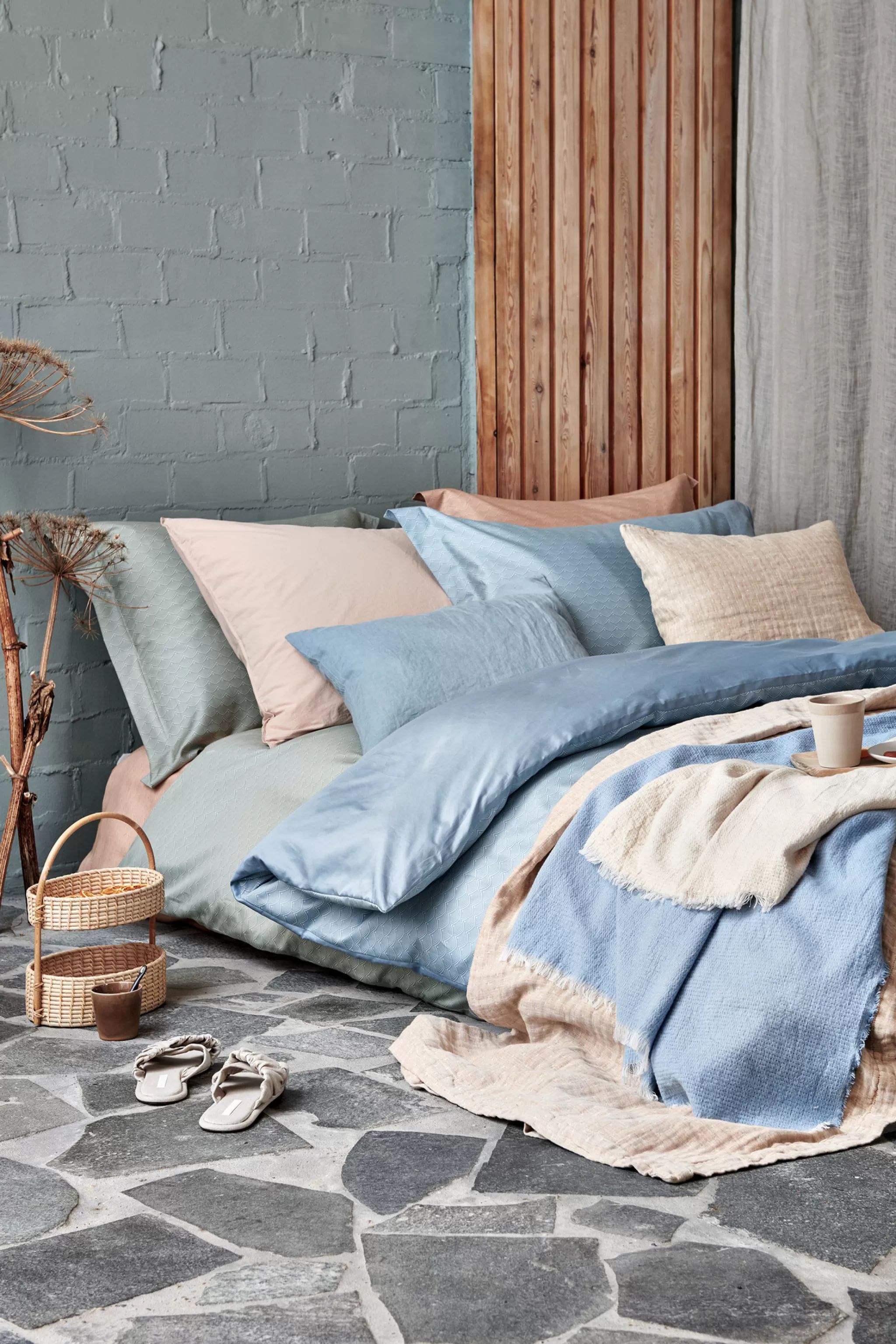 Clearance Duvet Cover Fizzy Praline 140X220 Cm (Satin) Sasa22104 1 Person