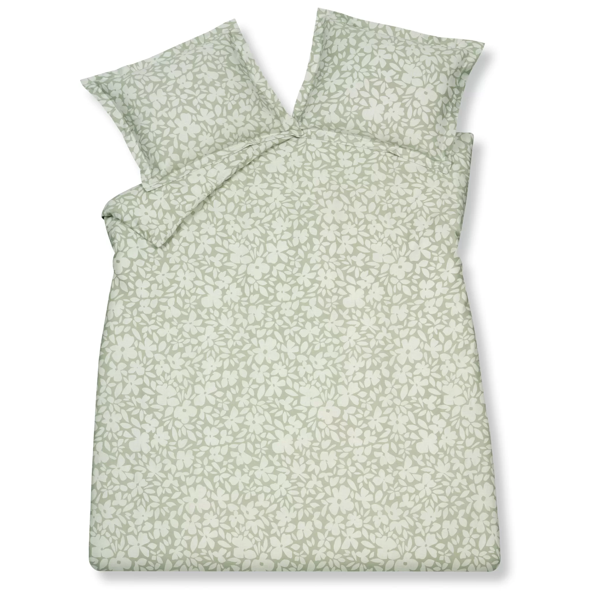 Best Sale Duvet Cover Florals Smoke Green 140X220 Cm (Sabb23104) 1 Person