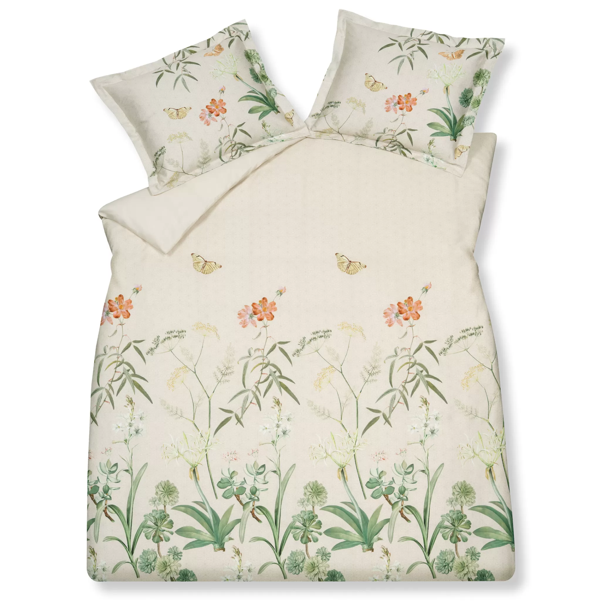 Best Sale Duvet Cover Flower Garden Cream Tan 240X220 Cm (Sam123104) Twin Beds