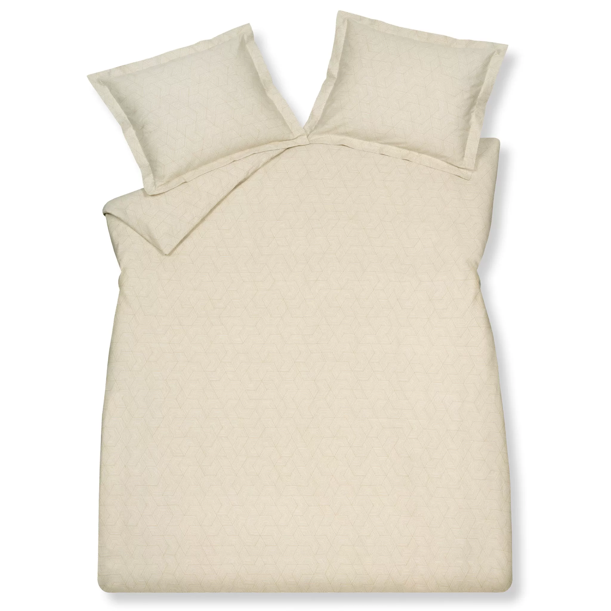 Clearance Duvet Cover Geometrical Cream Tan 140X220 Cm (Sabb23106) 1 Person
