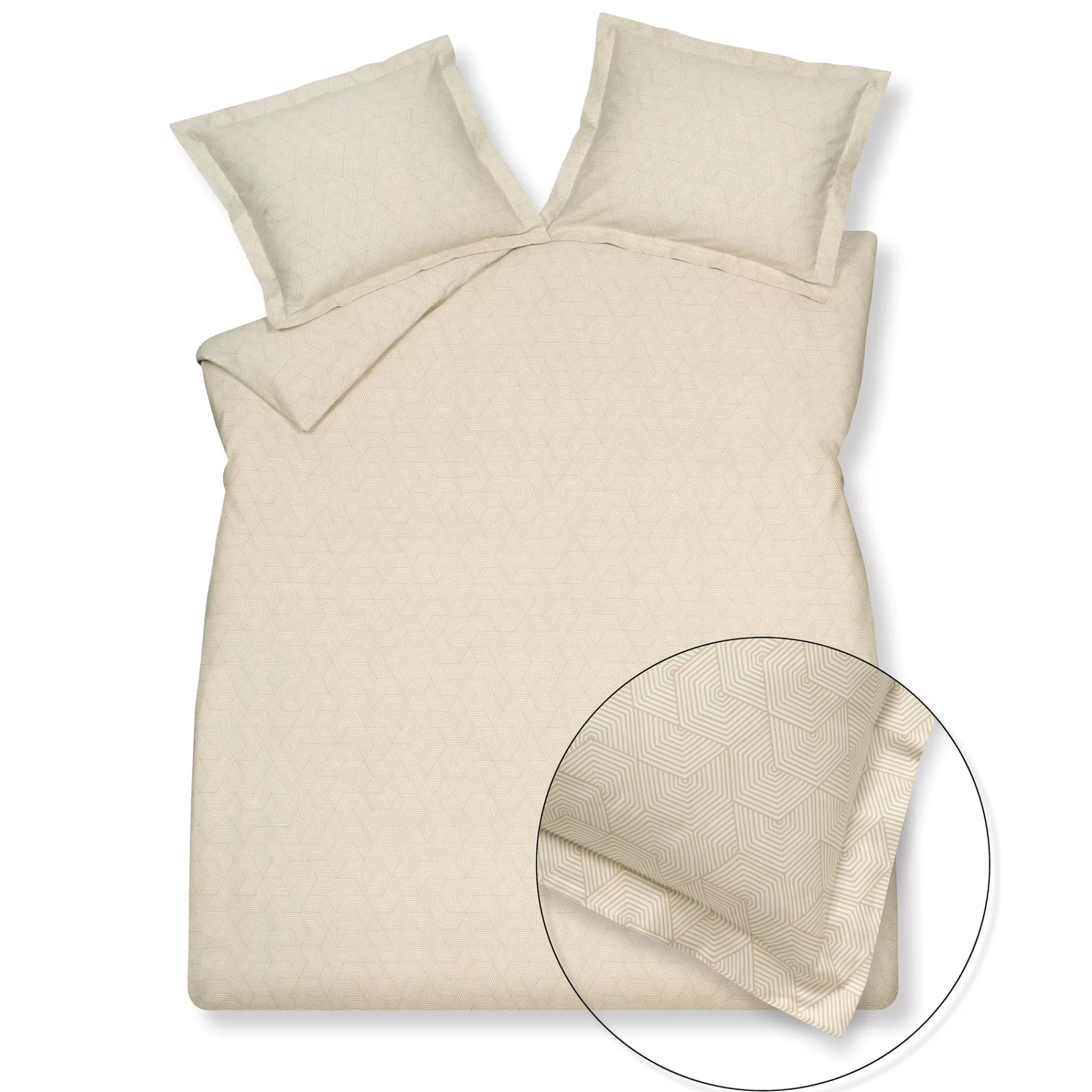 Clearance Duvet Cover Geometrical Cream Tan 140X220 Cm (Sabb23106) 1 Person
