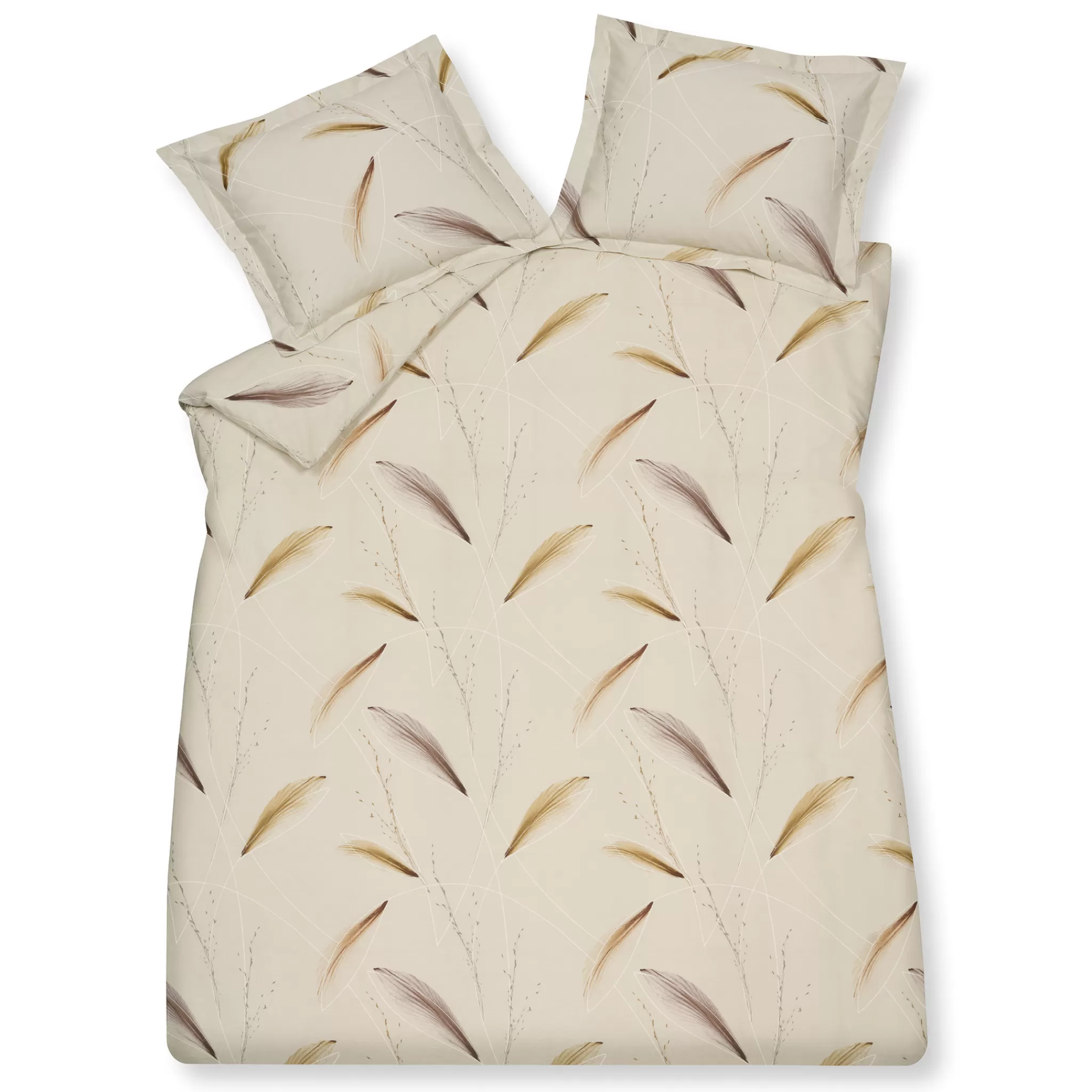 Hot Duvet Cover Light Feather Cream Tan 200X220 Cm (Cotton) Clbb22214 2 Persons