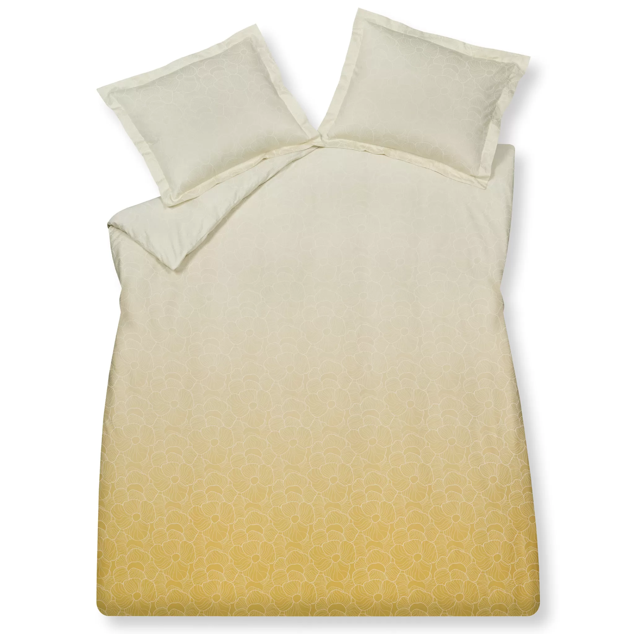 New Duvet Cover Line Flower Beach 240X220 Cm (Satin) Sabr22107 Twin Beds