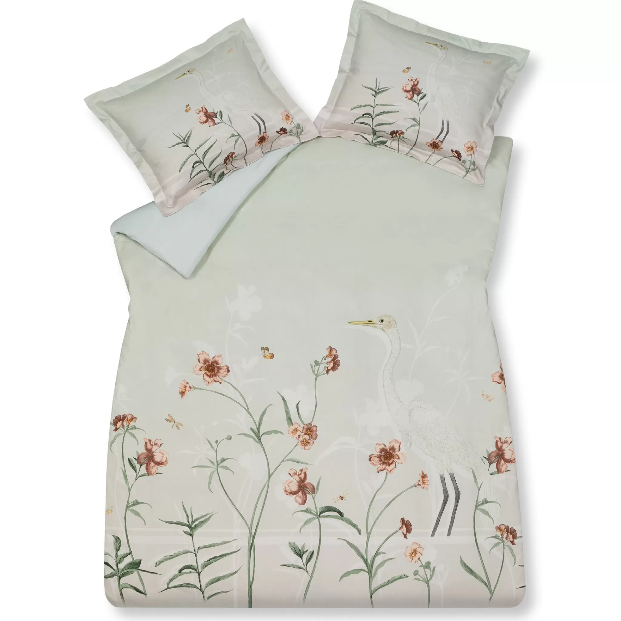 Online Duvet Cover Lovingly Light Green 200X220 Cm (Satin) Sas220104 2 Persons
