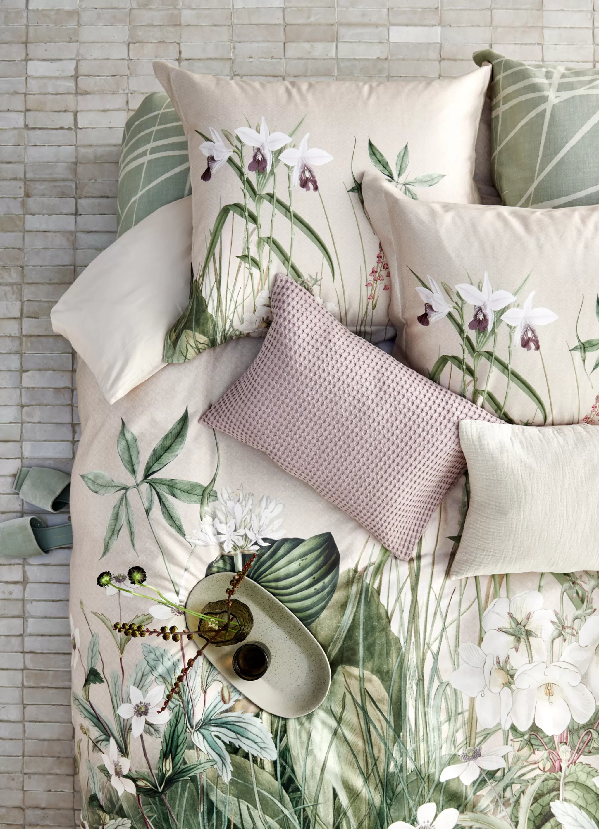 Clearance Duvet Cover Palm Spring Stone 240X220 Cm (Sasr23102) Twin Beds