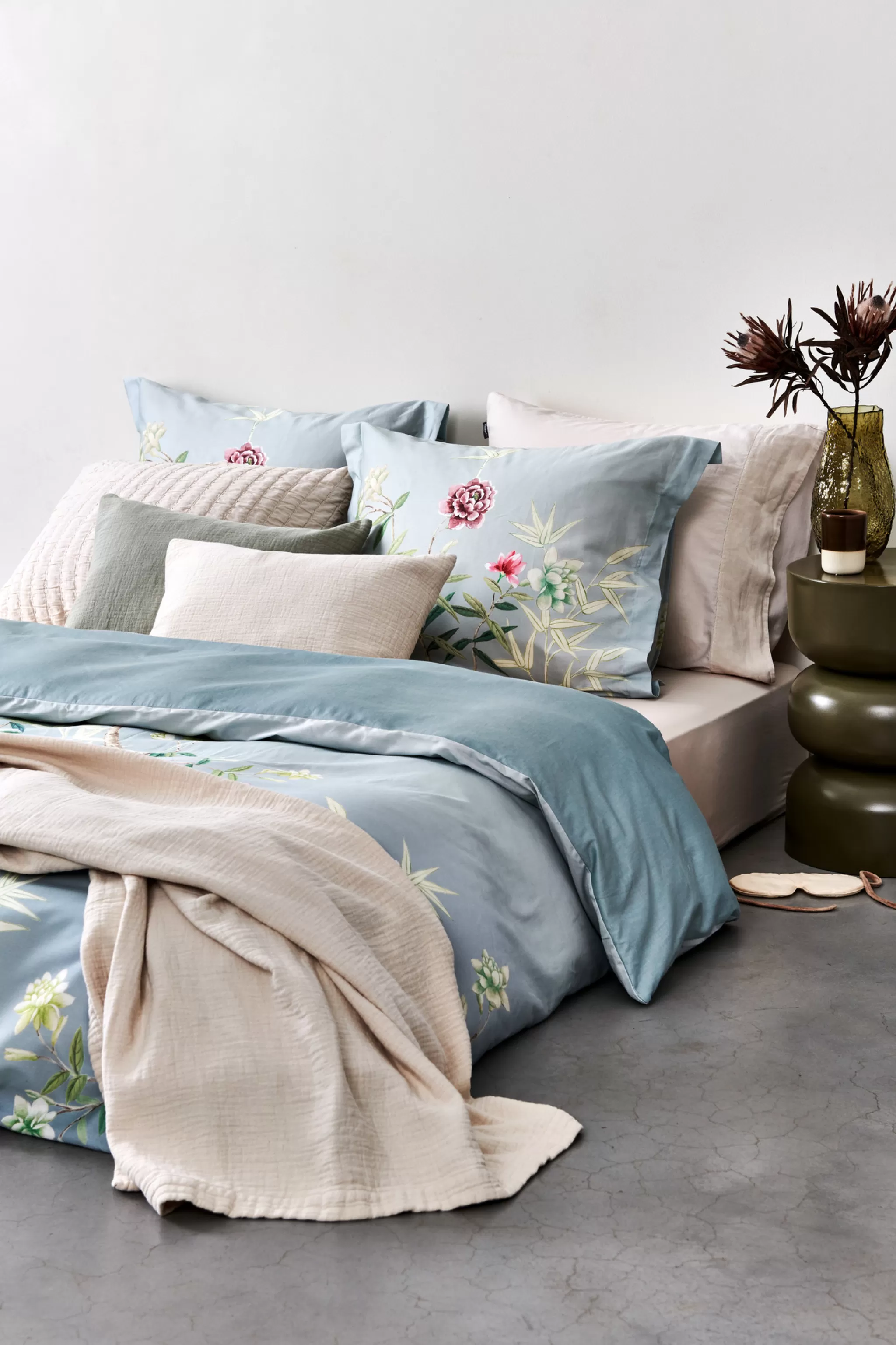 Best Sale Duvet Cover Positivity Pearl Blue 140X220 Cm (Sam123107) 1 Person