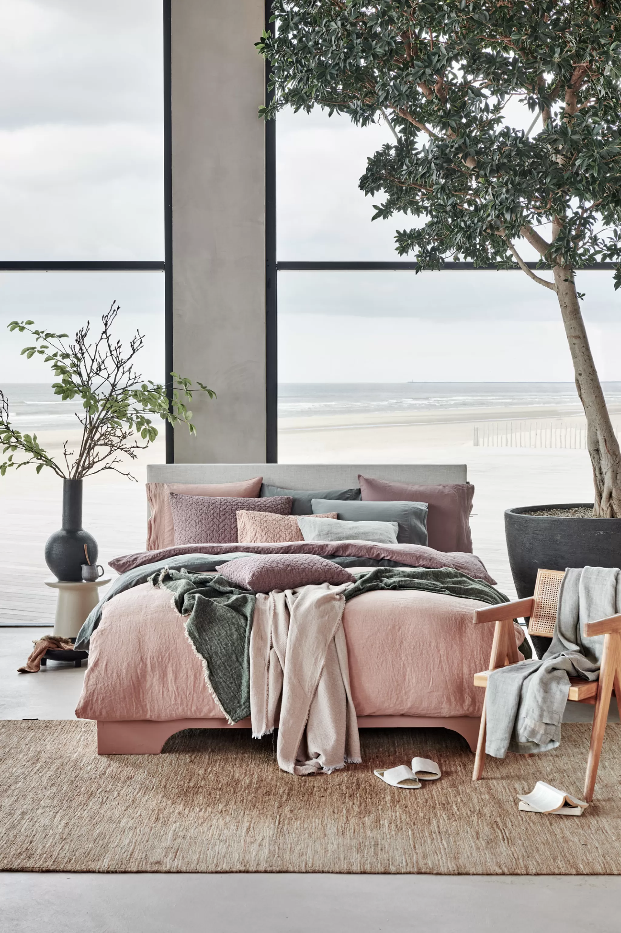 Discount Duvet Cover Pure 07 Brownie 200X220 Cm (Linen / Satin Cotton) Prsa17207 2 Persons
