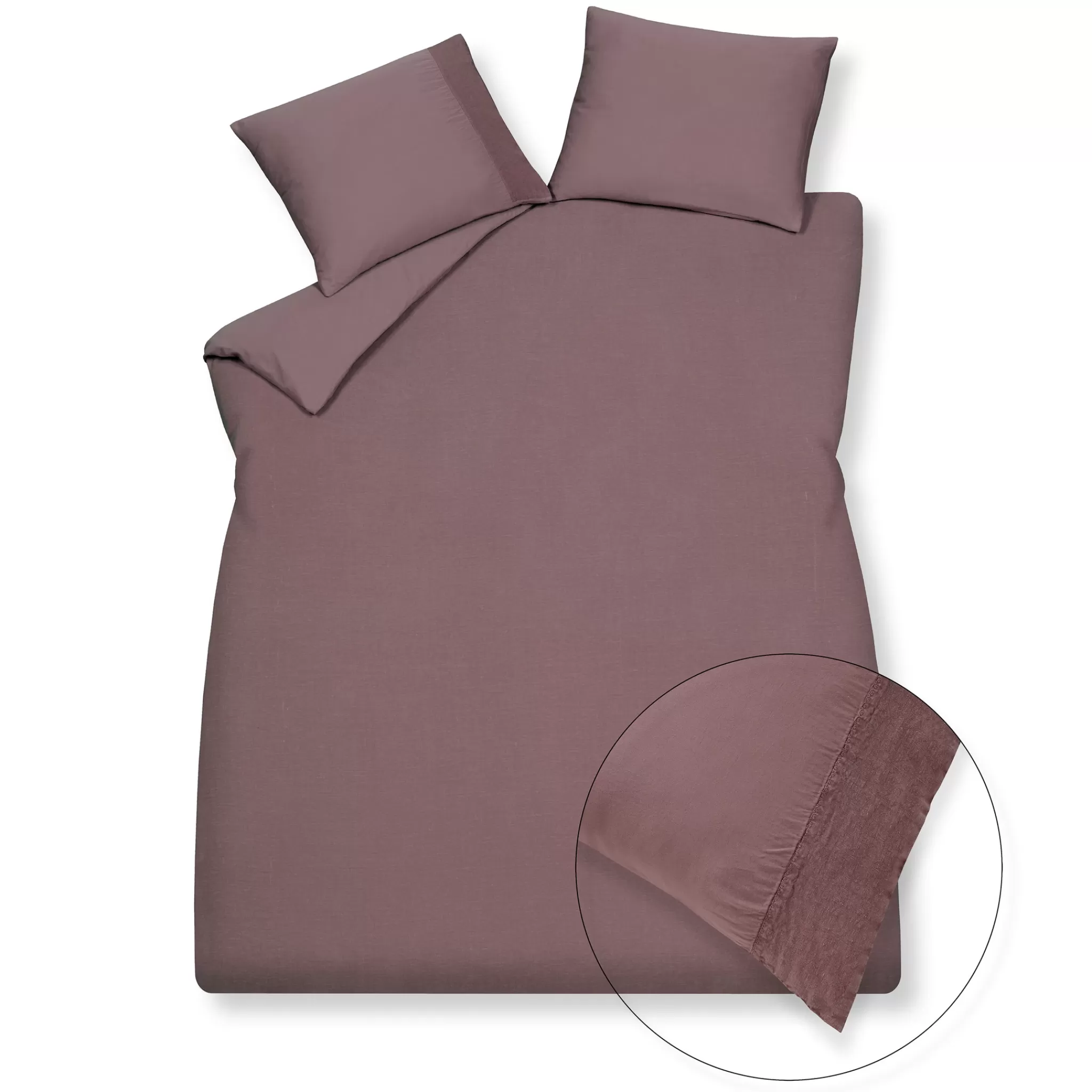 Cheap Duvet Cover Pure 07 Brownie 240X220 Cm (Linen / Satin Cotton) Prsa17207 Twin Beds