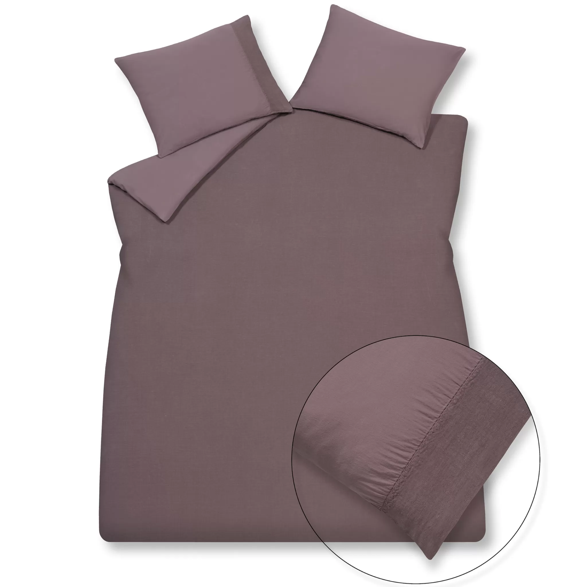 Clearance Duvet Cover Pure 07 Moonscape 240X220 Cm (Linen / Satin Cotton) Prsa17207 Twin Beds