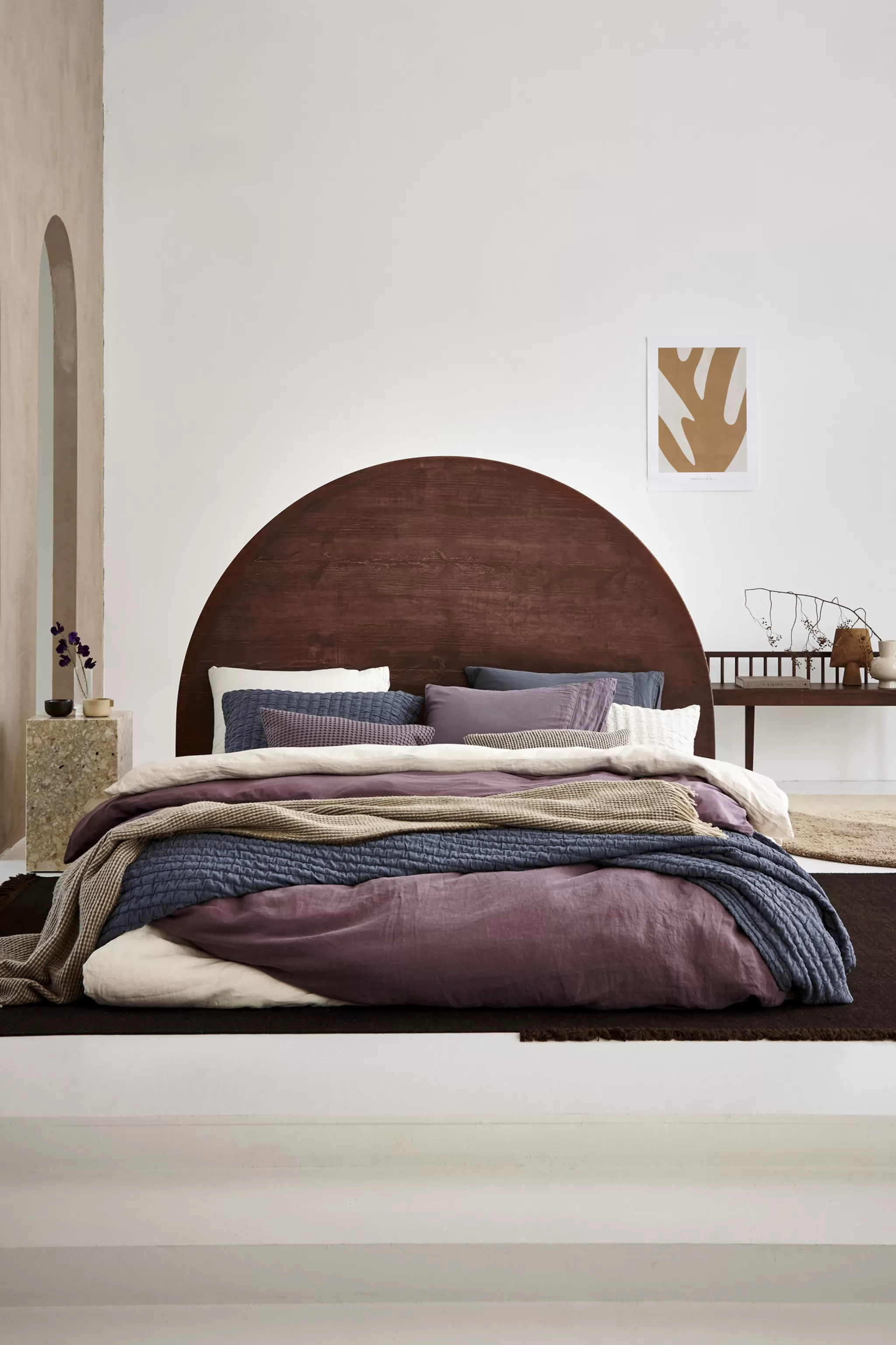 Clearance Duvet Cover Pure 07 Oceanview 200X220 Cm (Linen / Satin Cotton) Prsa17207 2 Persons
