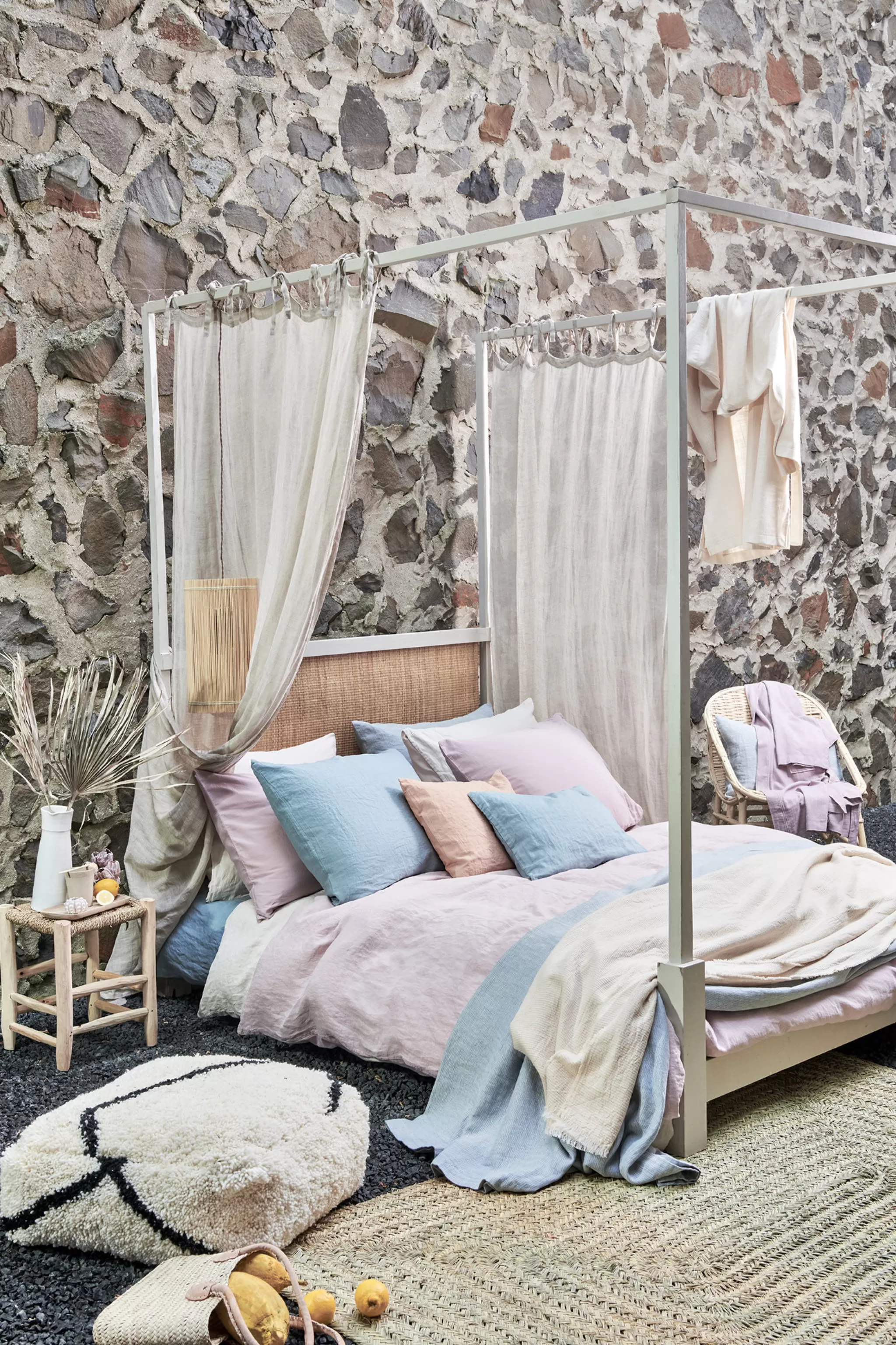 Sale Duvet Cover Pure 07 Viola 200X220 Cm (Linen / Satin Cotton) Prsa17207 2 Persons