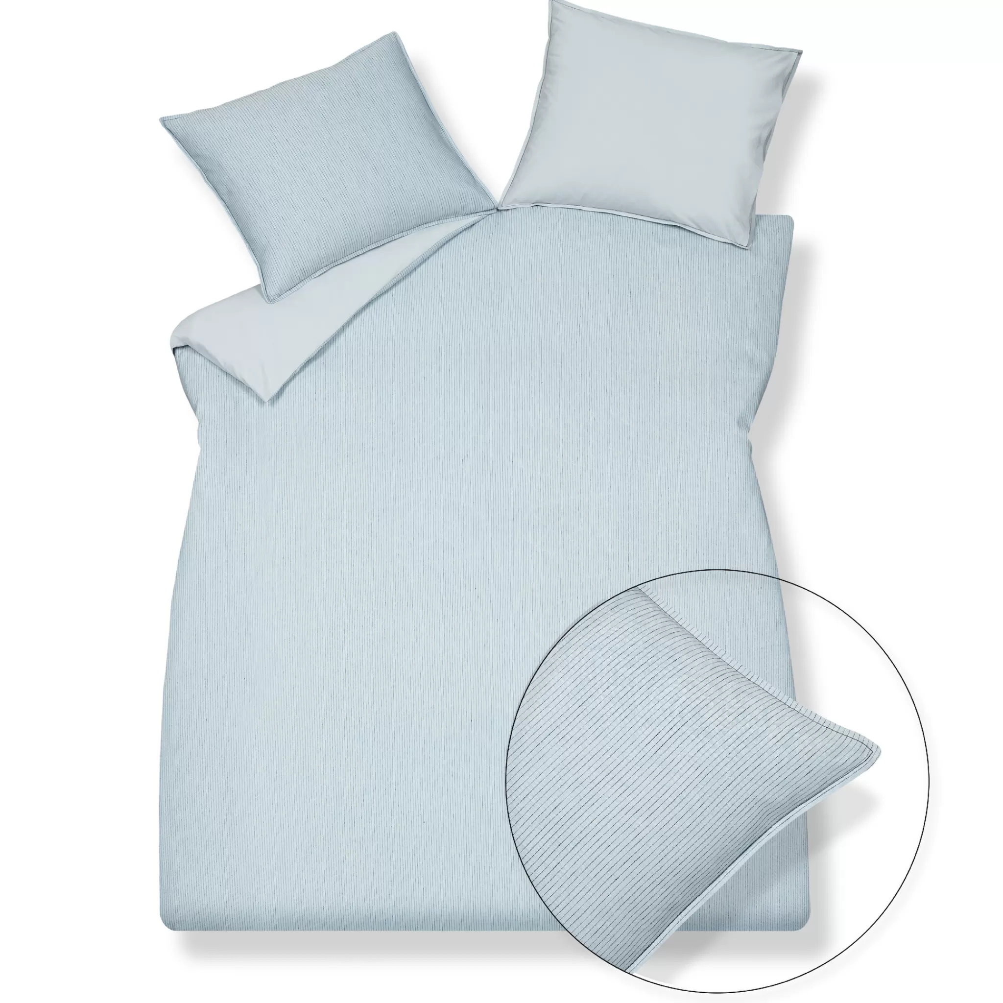 Outlet Duvet Cover Pure 27 Faded Denim 240X220 Cm (Linen / Cotton) Prsa19127 Twin Beds