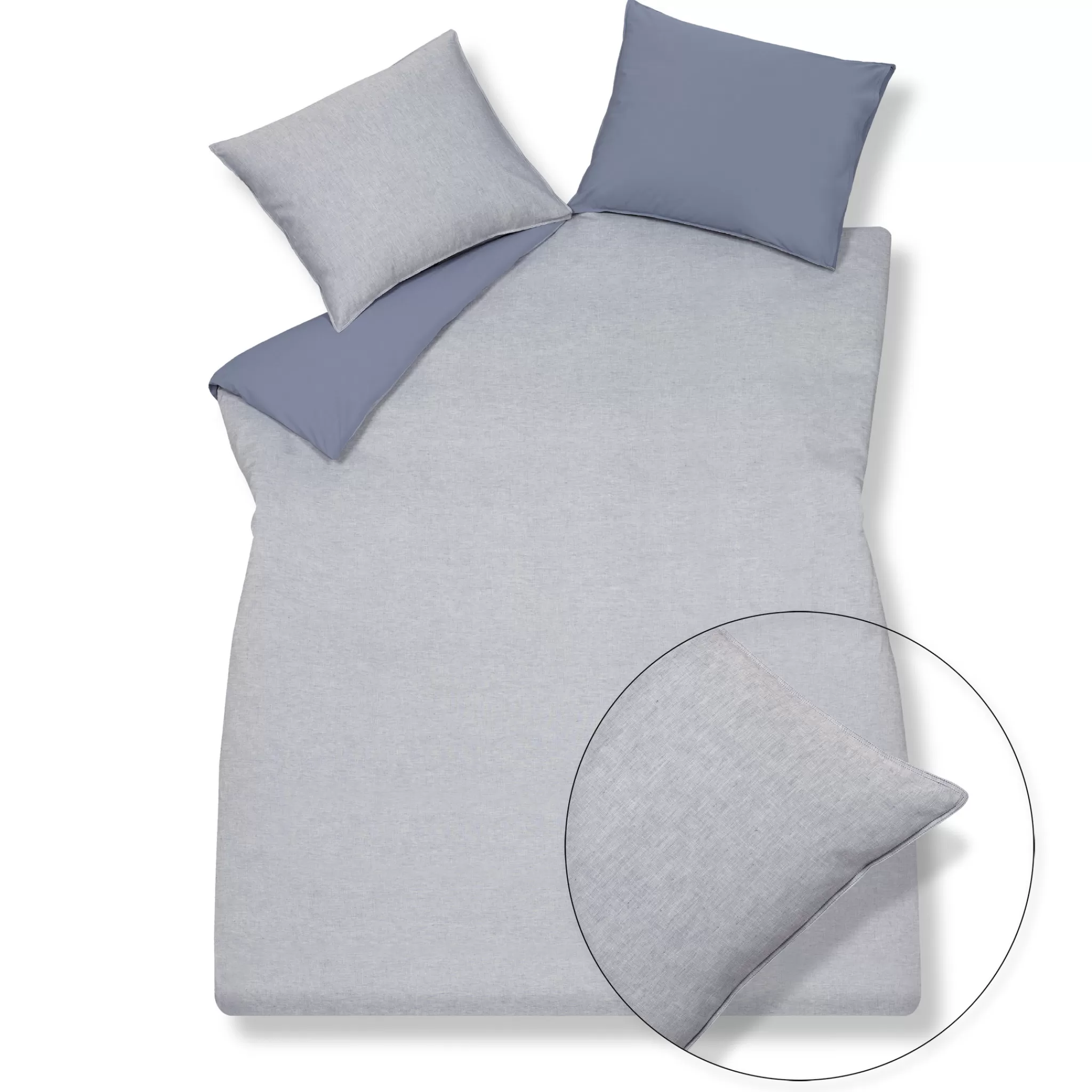 Store Duvet Cover Pure 29 Faded Denim 240X220 Cm (Linen / Cotton) Prsa19129 Twin Beds