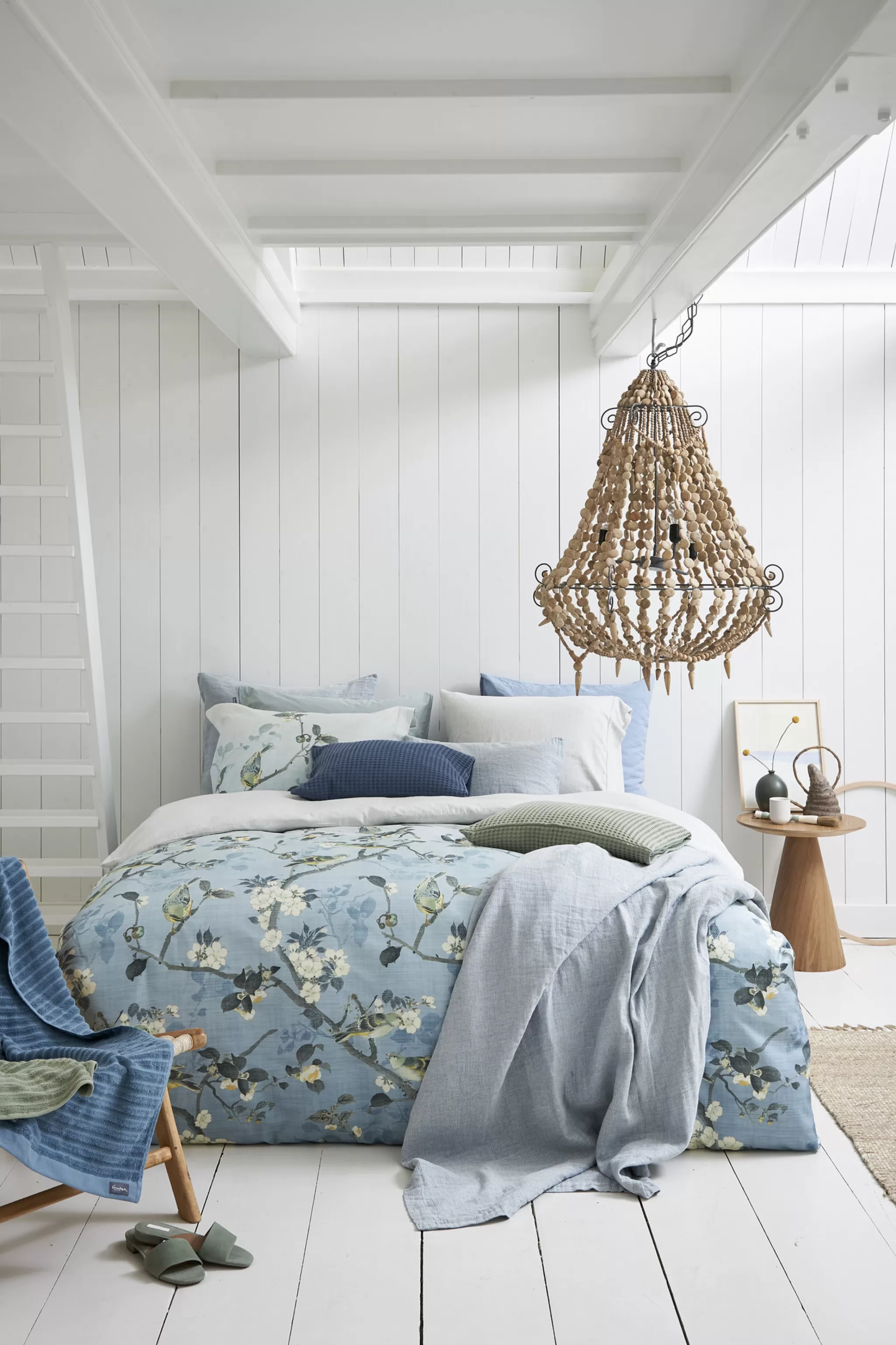 Clearance Duvet Cover Pure 42 Blue 140X220 Cm (Cotton / Viscose) Prsa20142 1 Person