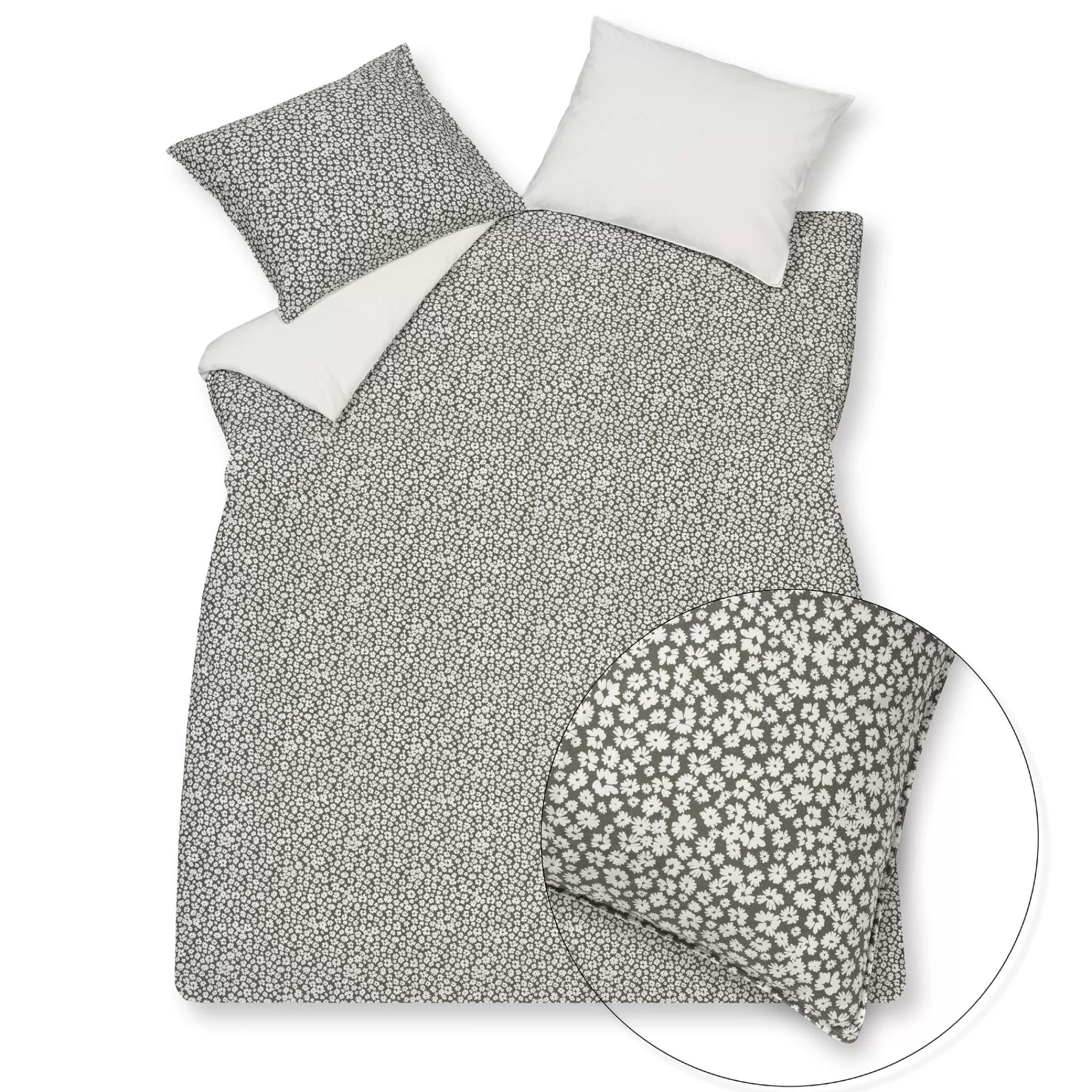 New Duvet Cover Pure 53 Anthracite 200X220 Cm (Percale Cotton) Prsa21153 2 Persons