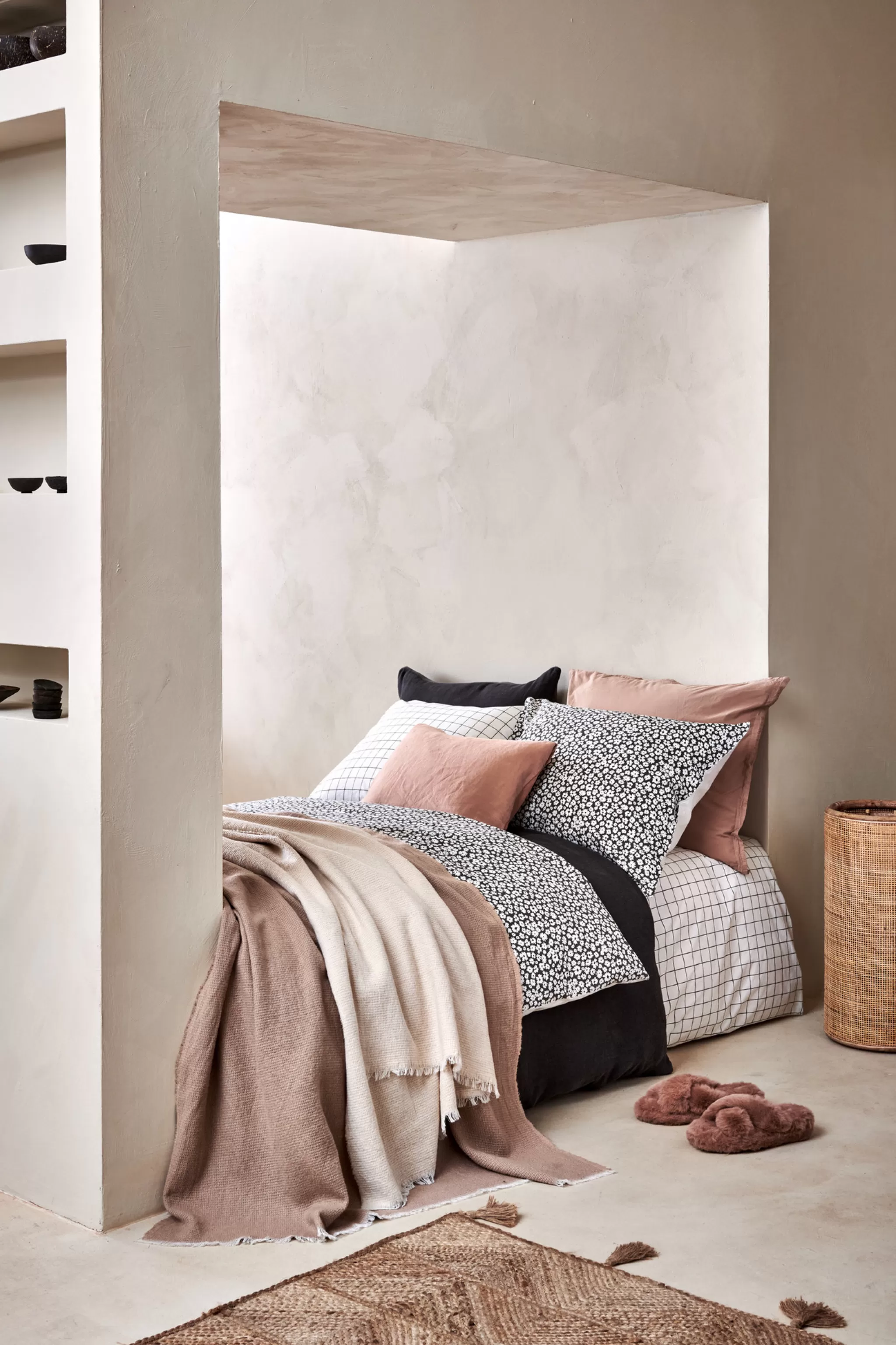 Clearance Duvet Cover Pure 54 Anthracite 200X220 Cm (Percale Cotton) Prsa21154 2 Persons